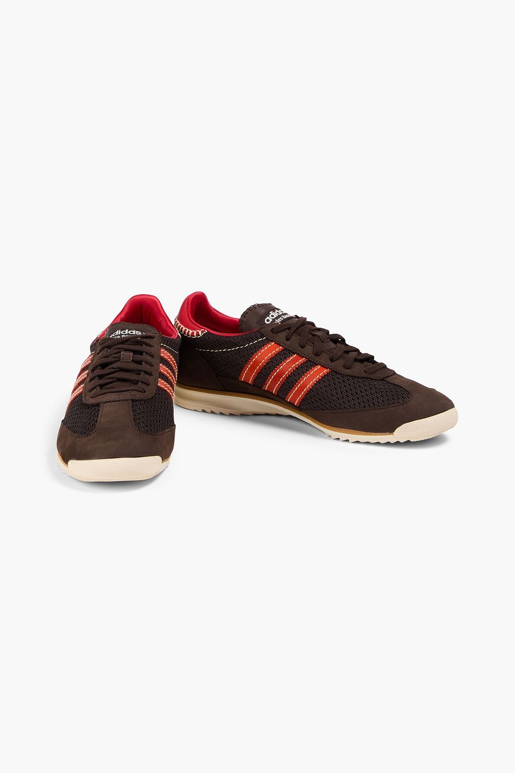ADIDAS ORIGINALS BY WALES BONNER SL 72 suede and mesh sneakers