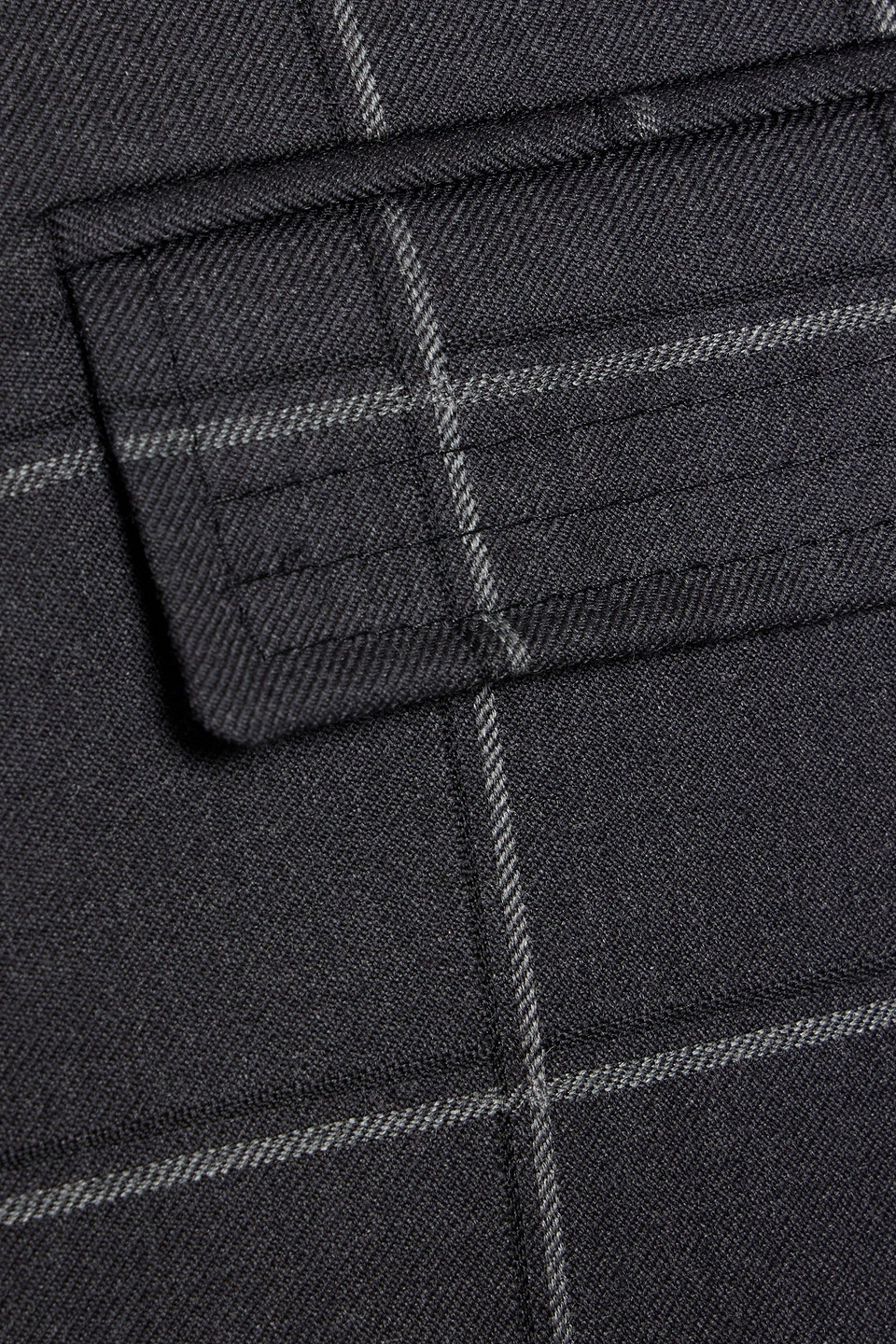 THOM BROWNE CHECKED WOOL COAT