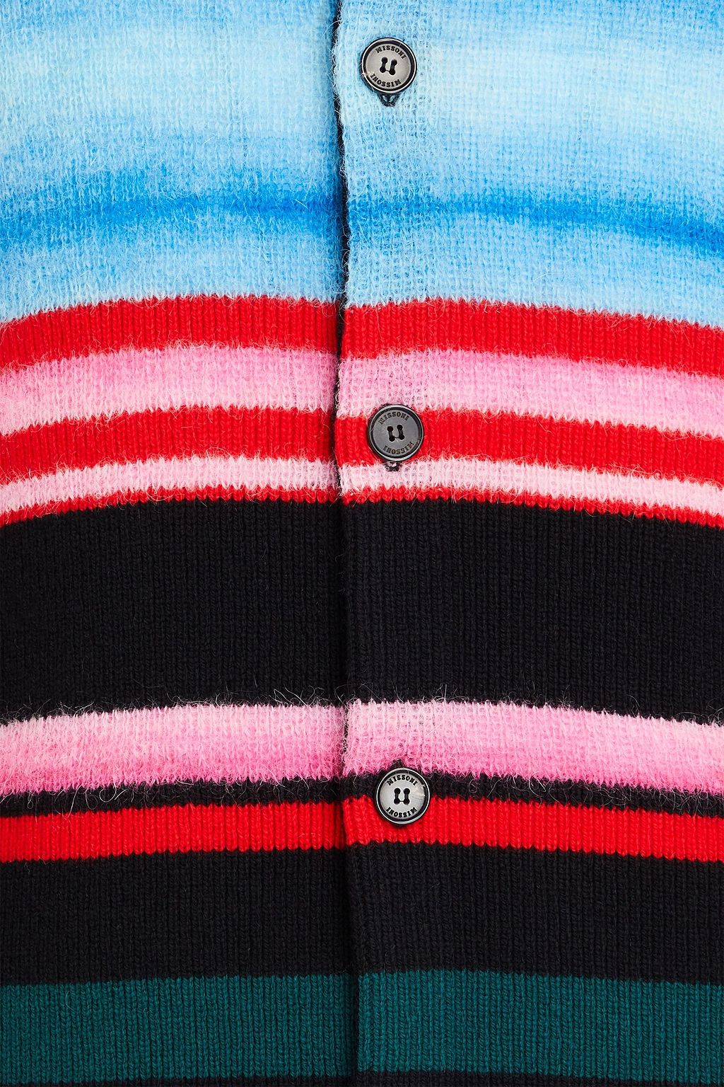 MISSONI Striped ribbed wool-blend shirt