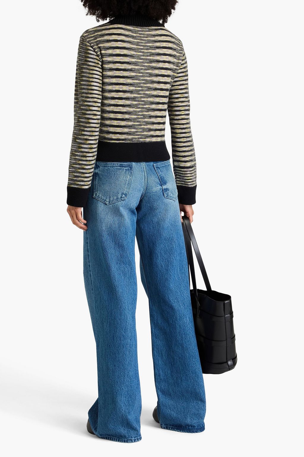 MISSONI كارديغان من نسيج محبوك بألوان متداخلة