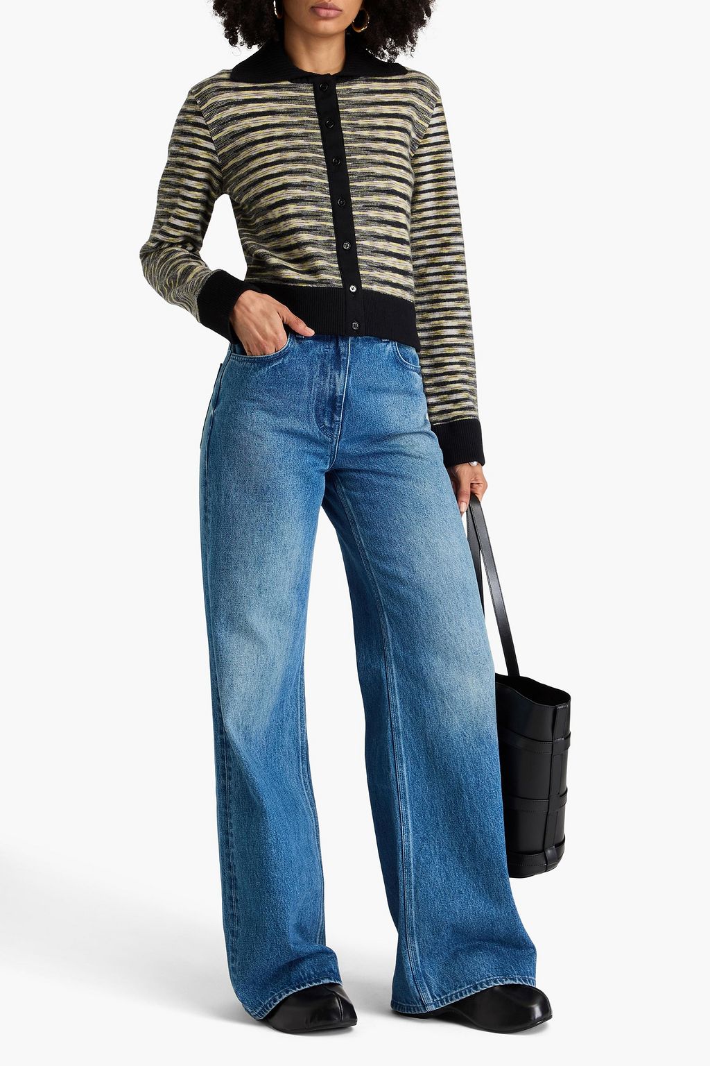 MISSONI كارديغان من نسيج محبوك بألوان متداخلة