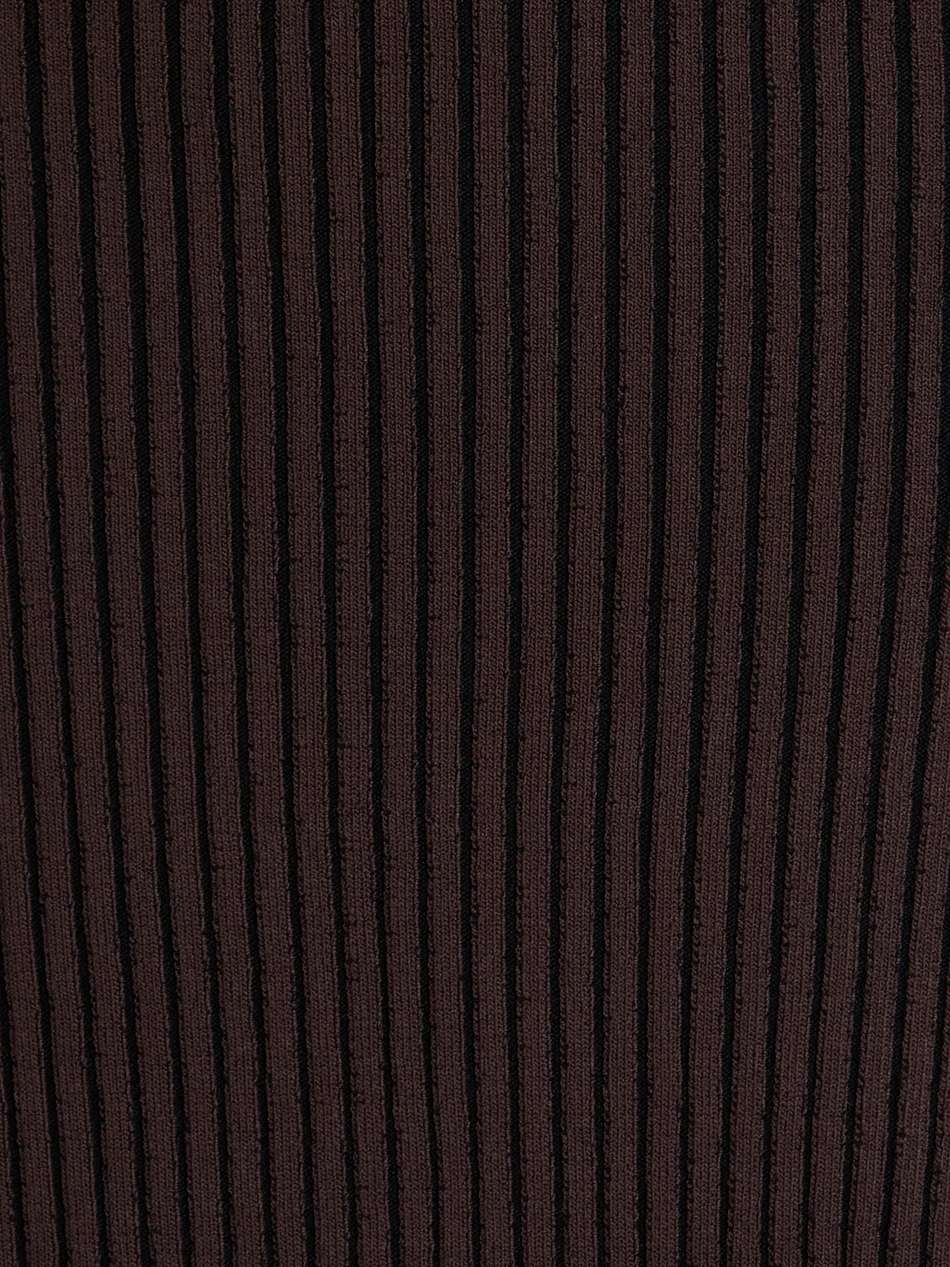 off-the-shoulder ribbed-knit maxi dress