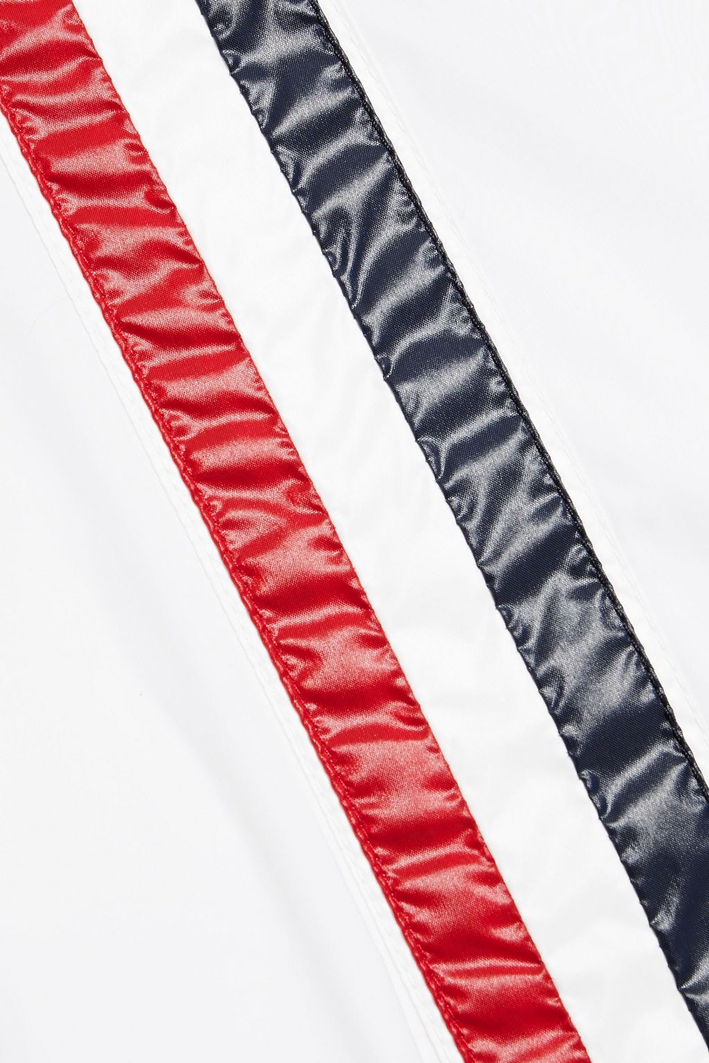 THOM BROWNE Reversible striped shell down jacket