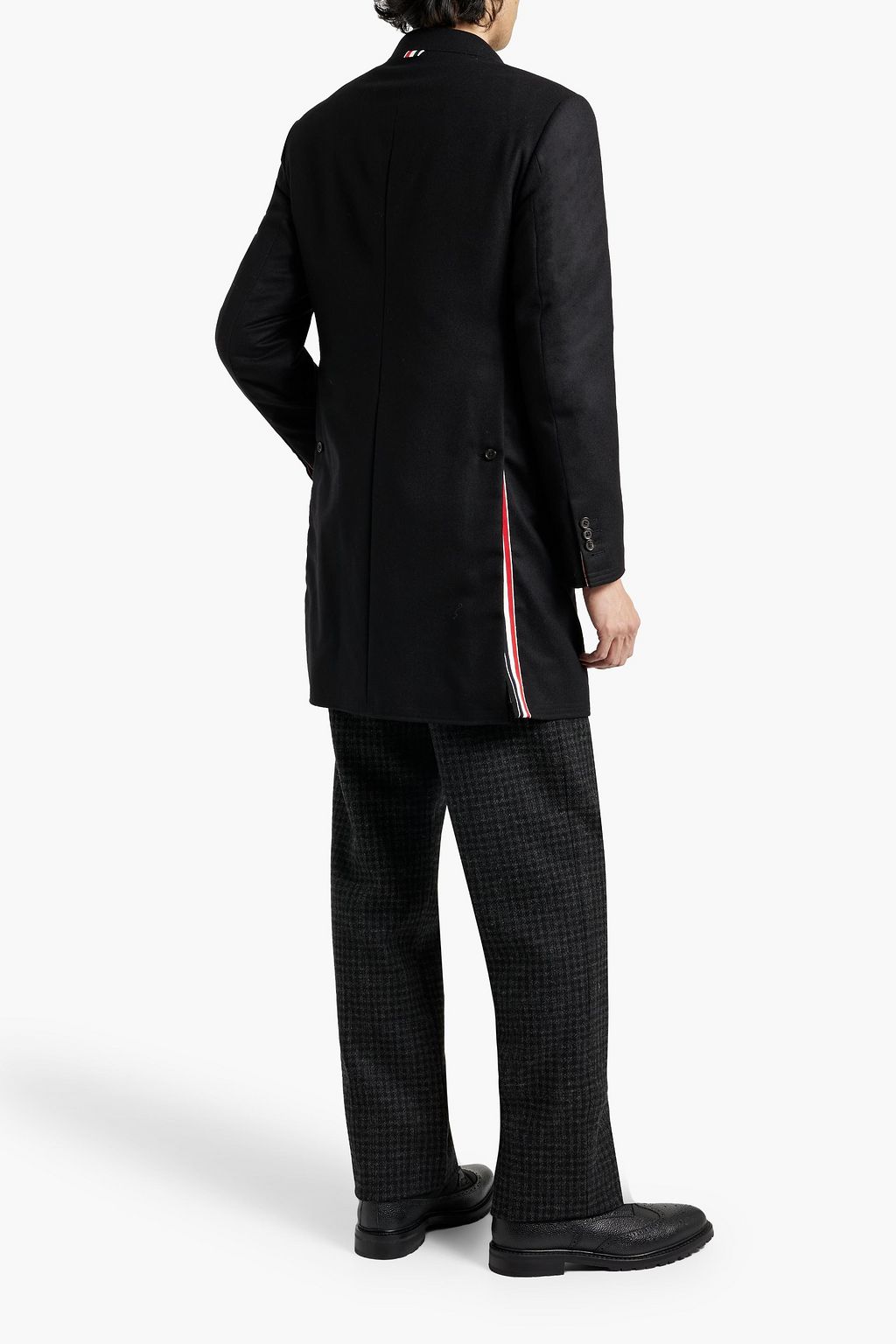 THOM BROWNE Wool-felt coat