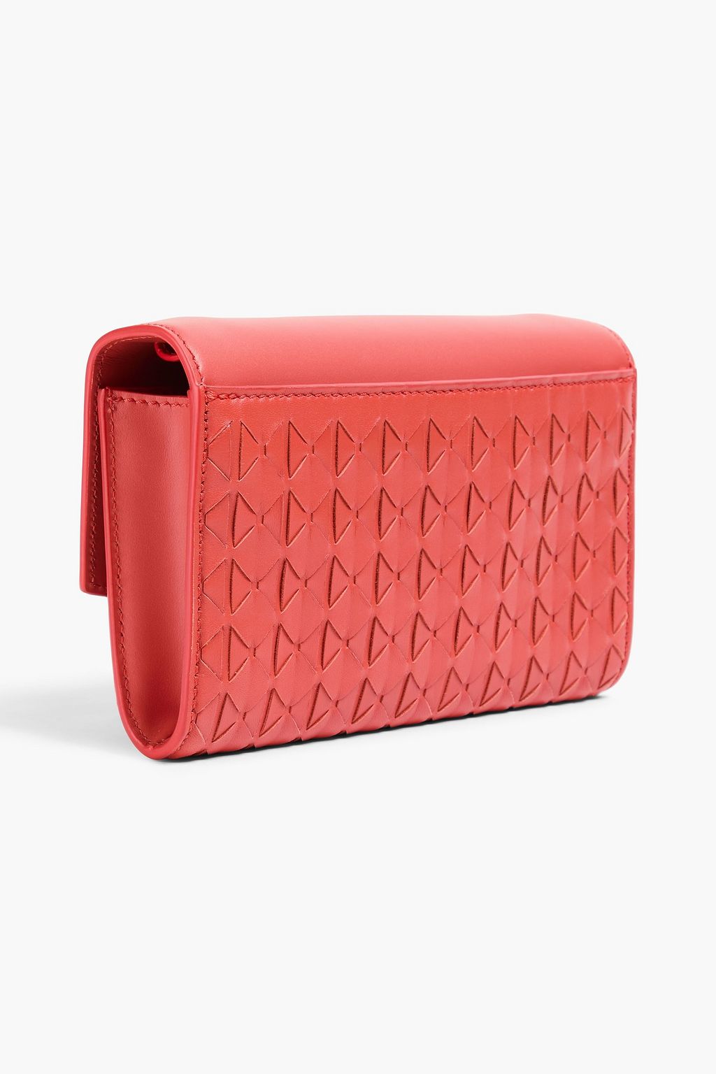SERAPIAN Woven leather envelope clutch