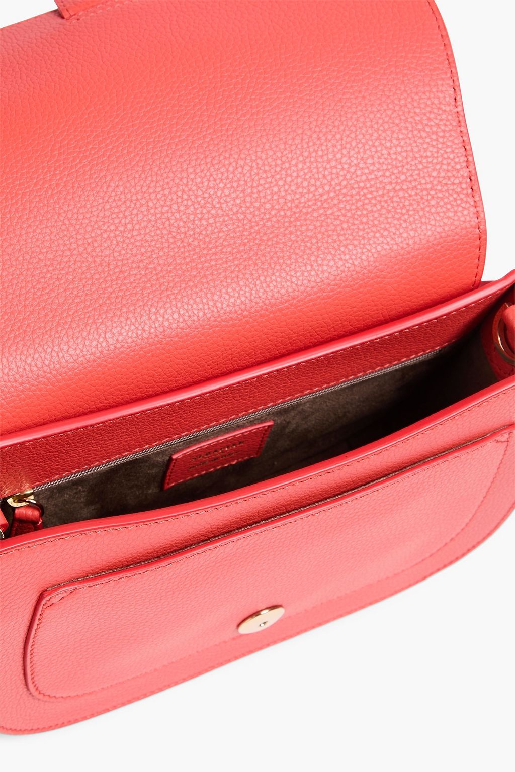SERAPIAN Pebbled-leather shoulder bag
