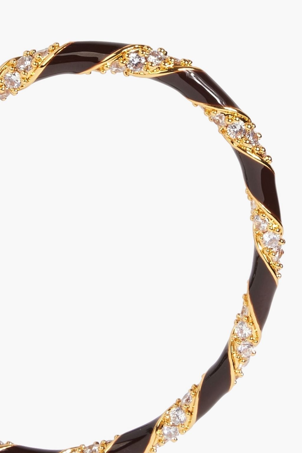 ZIMMERMANN Gold-tone, enamel and crystal bangle