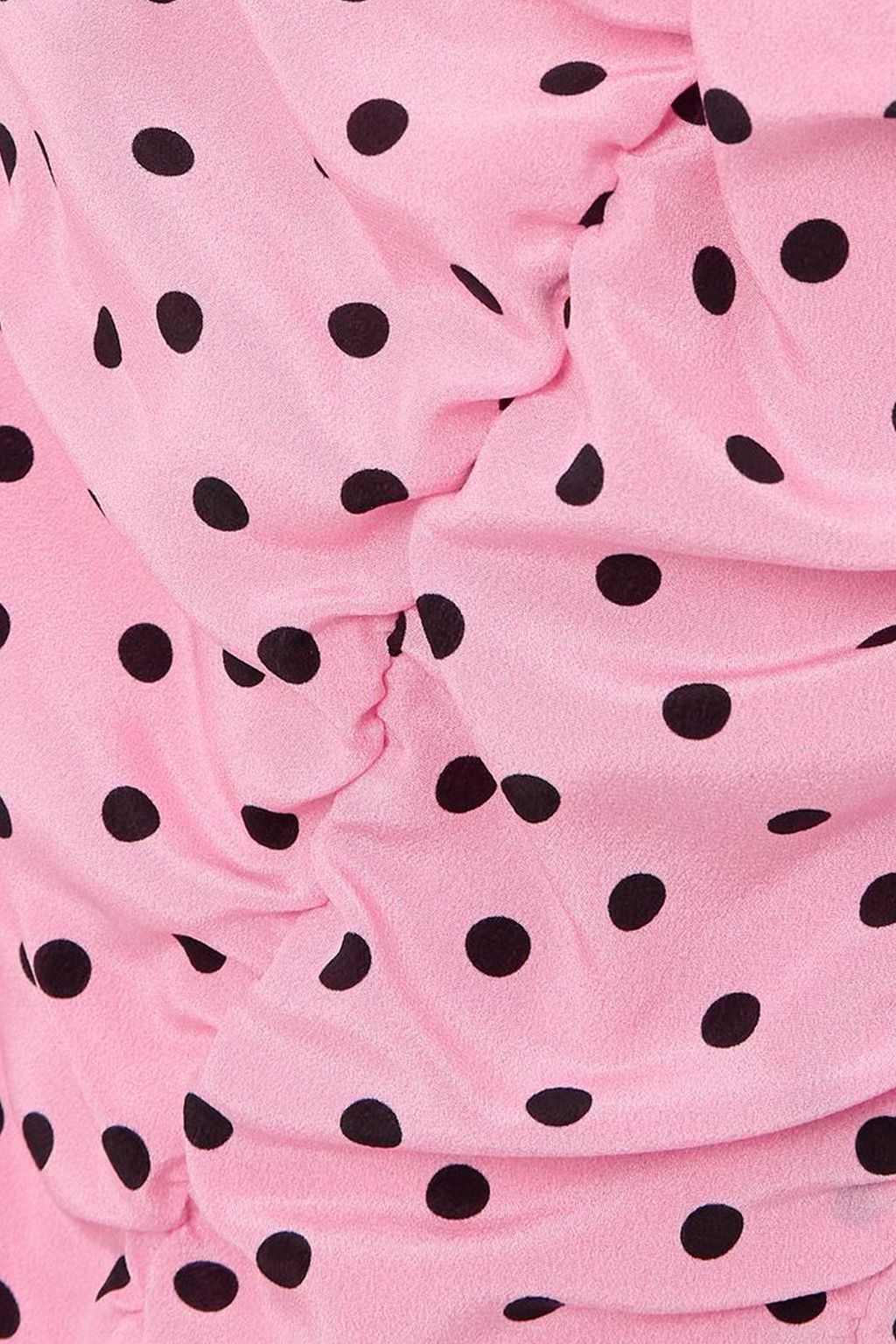 ALESSANDRA RICH Pussy-bow polka-dot silk-crepe midi dress