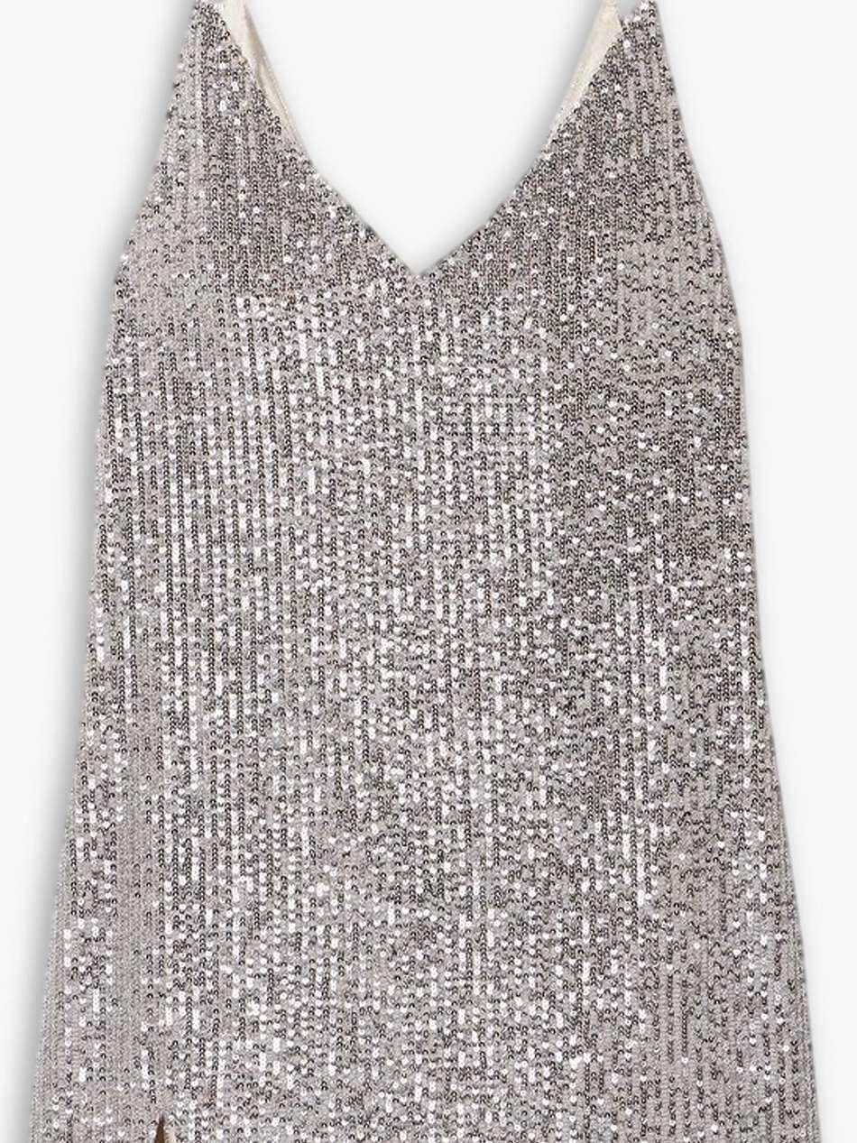 new york sequined tulle mini dress