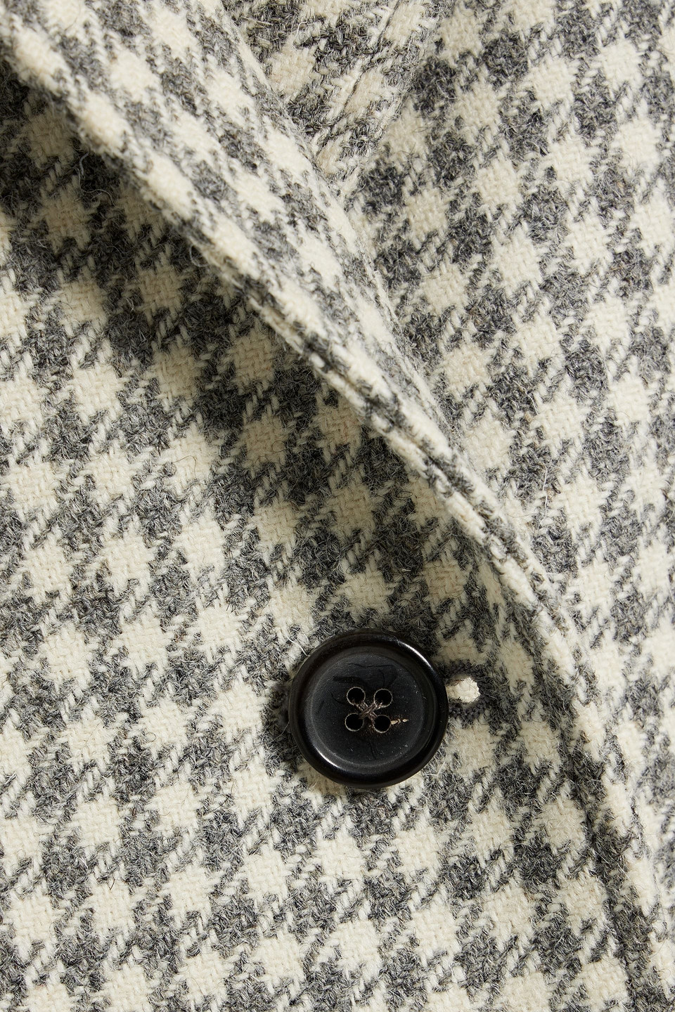 Thom Browne Oversized Houndstooth Wool-tweed Blazer In Gray