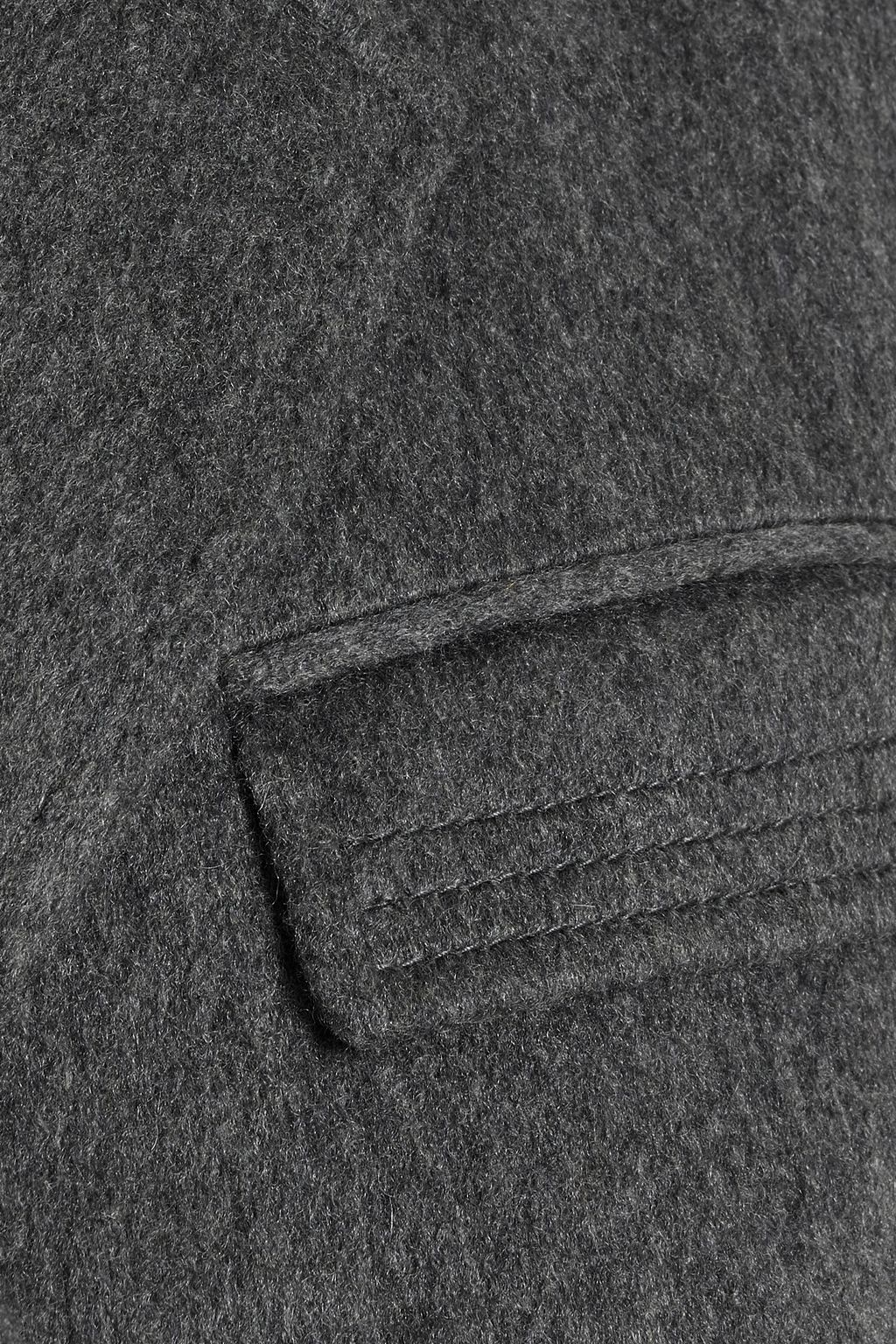 THOM BROWNE Cashmere-felt coat