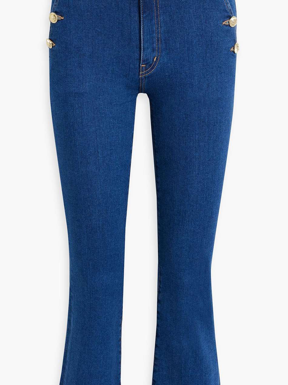 goldie high-rise kick-flare jeans