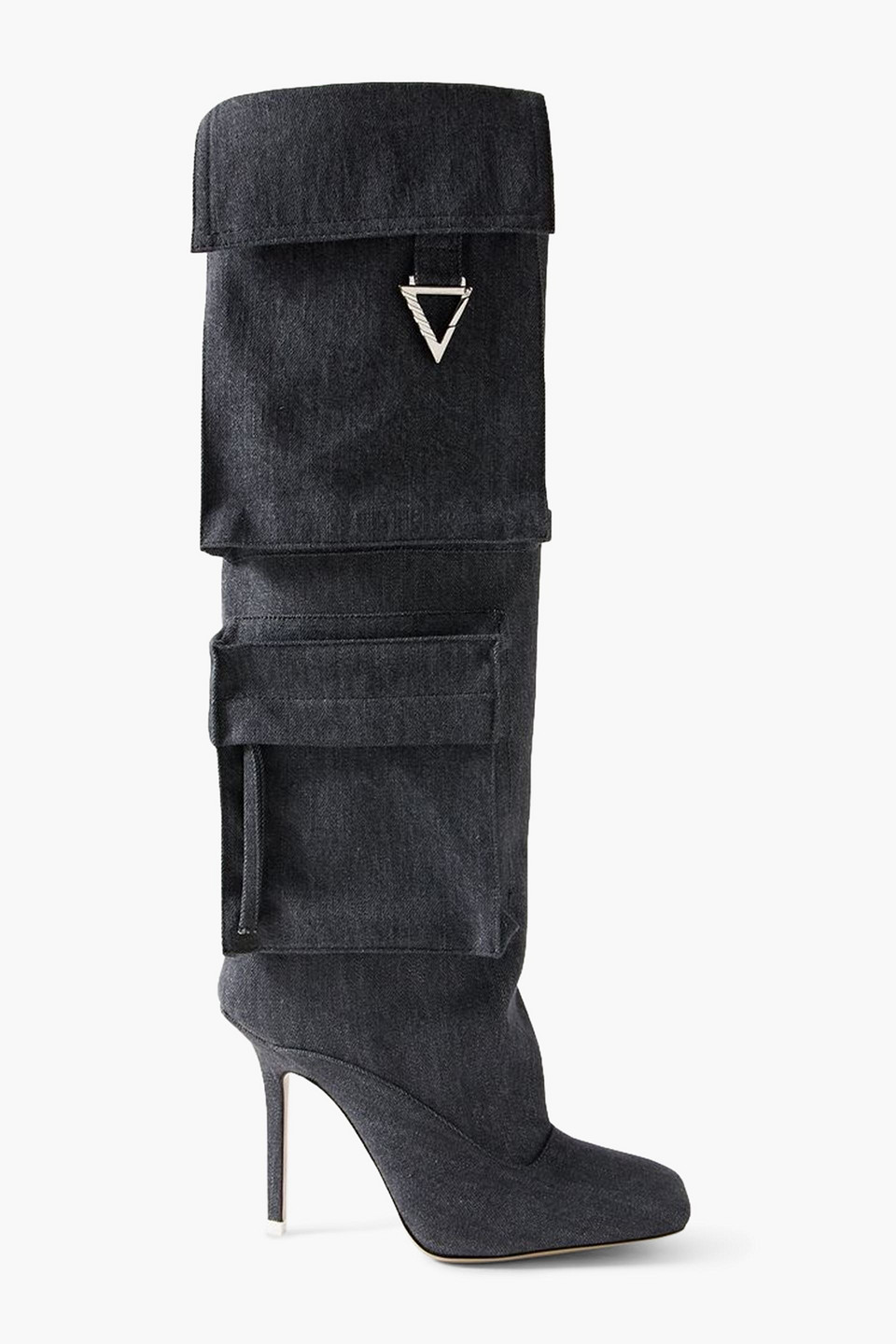 Attico Sienna Tube Boot 105mm In Blue