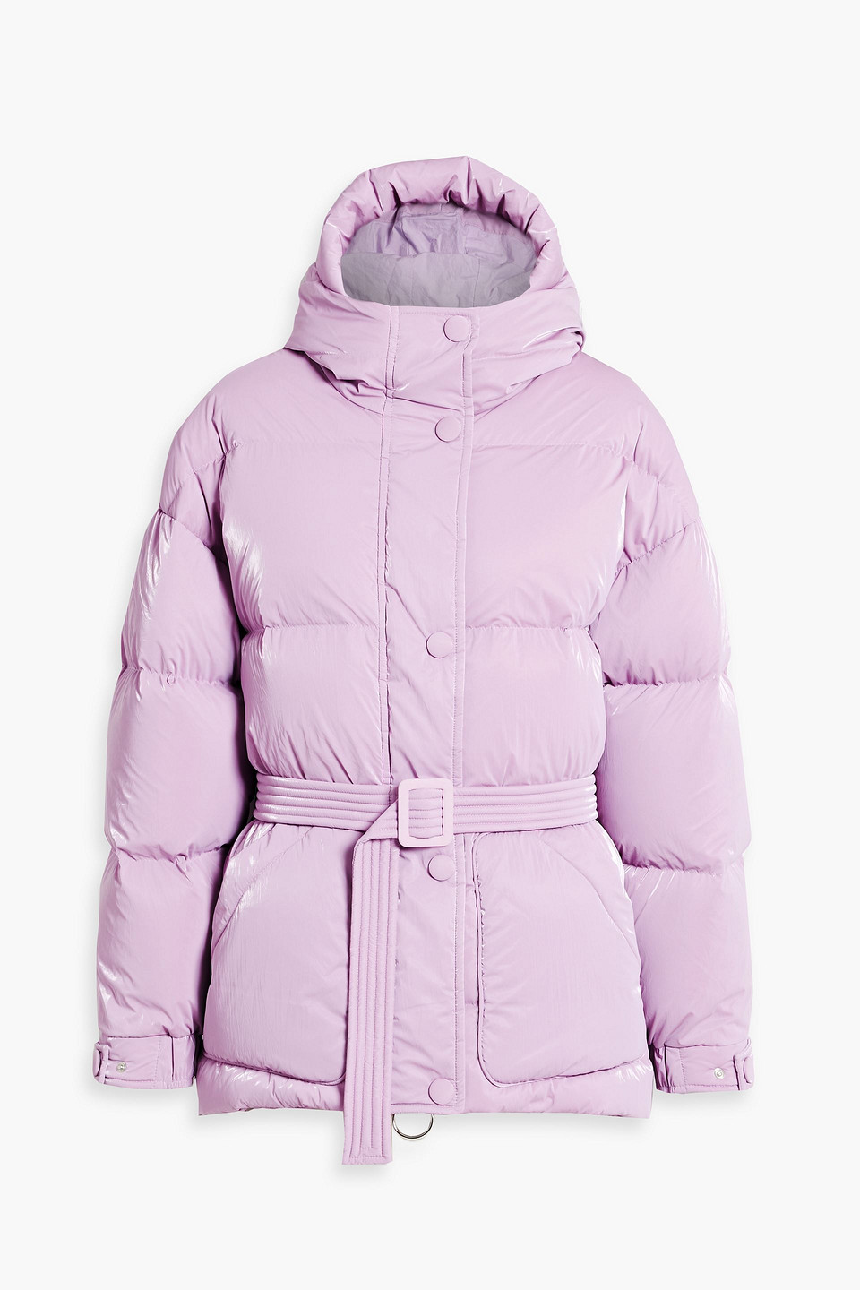 Ienki Ienki Michlin Quilted Hooded Down Jacket In Lilac