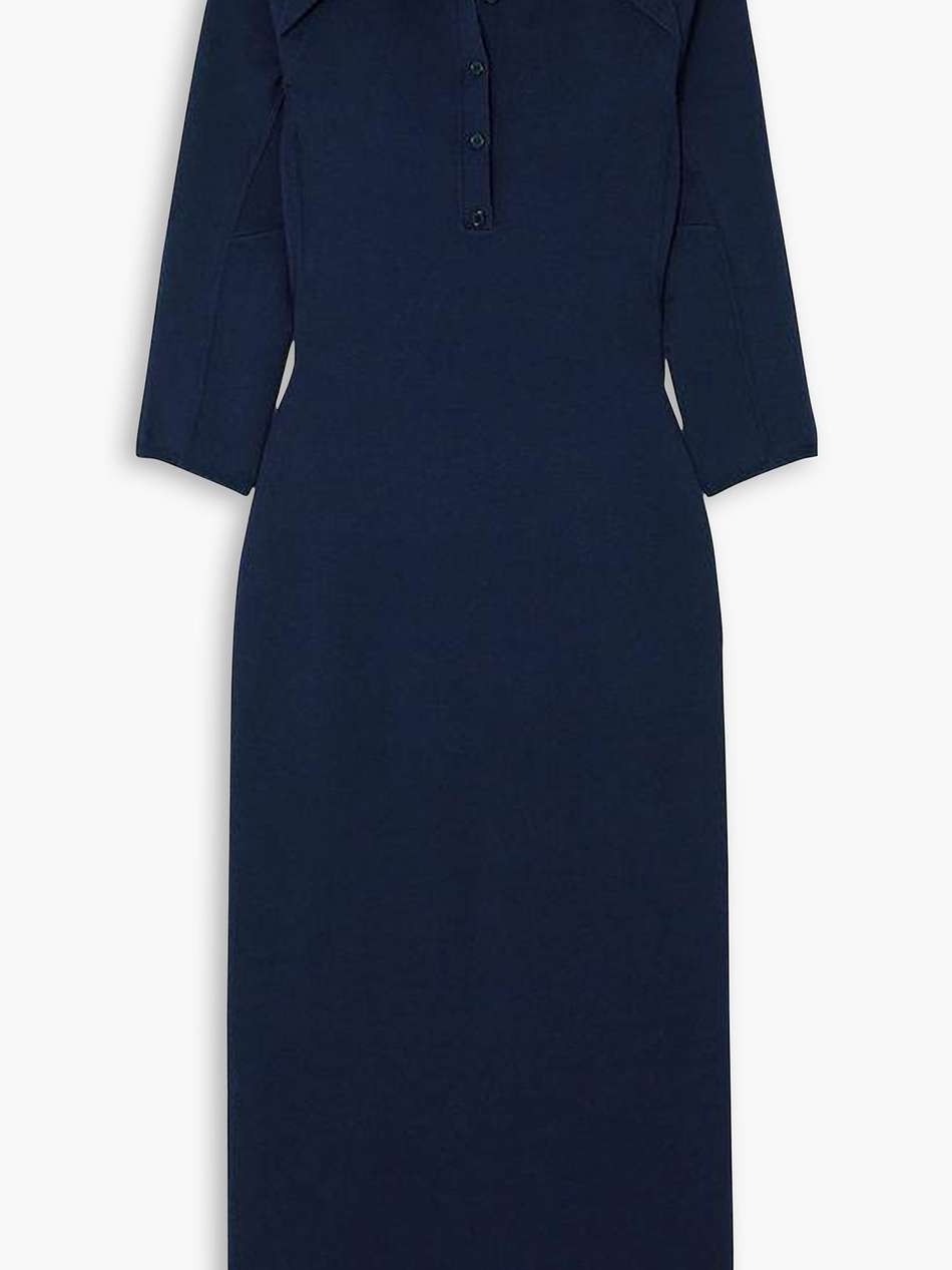 alerone silk and cotton-blend midi dress