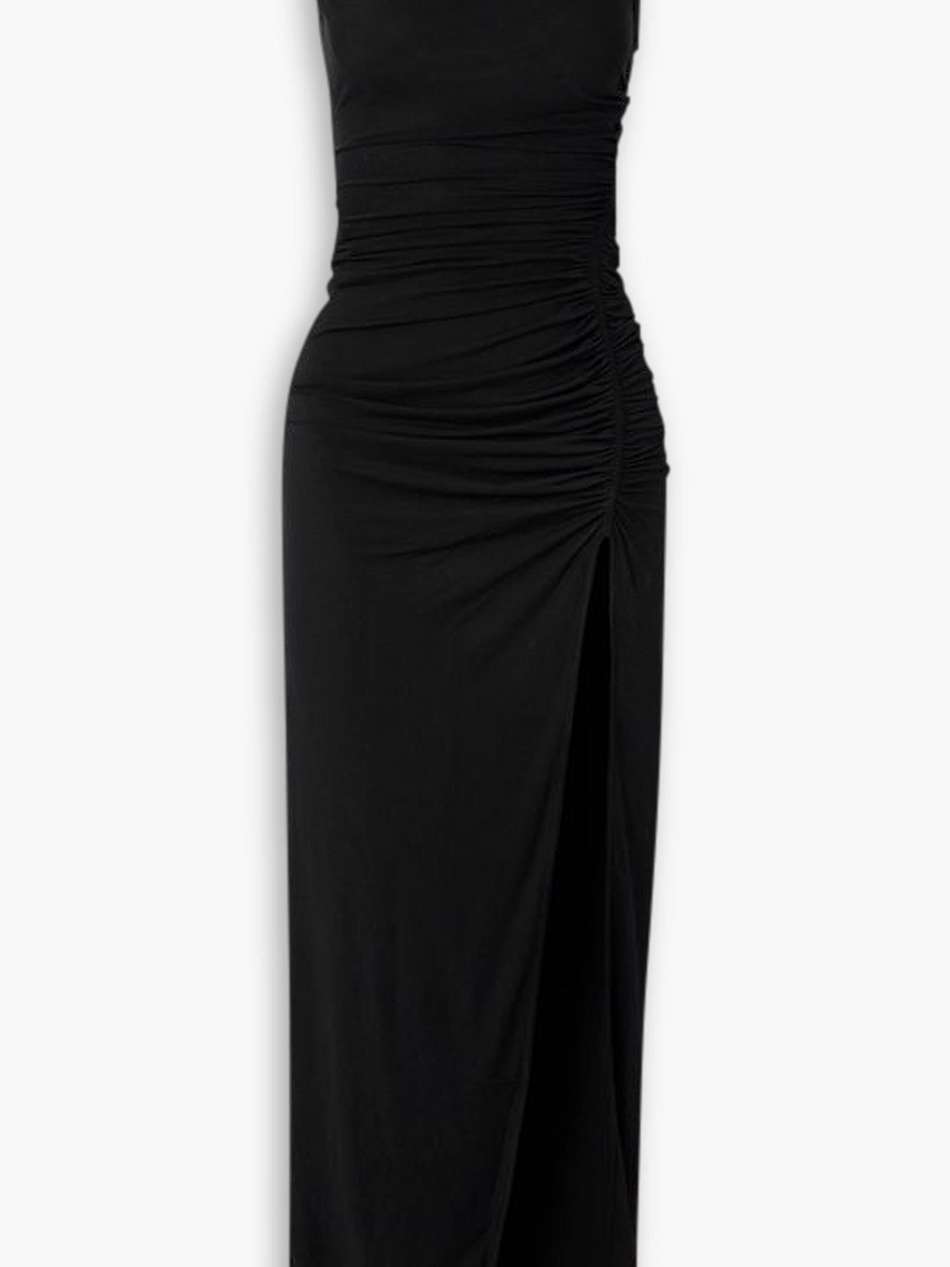 svita ruched jersey maxi dress