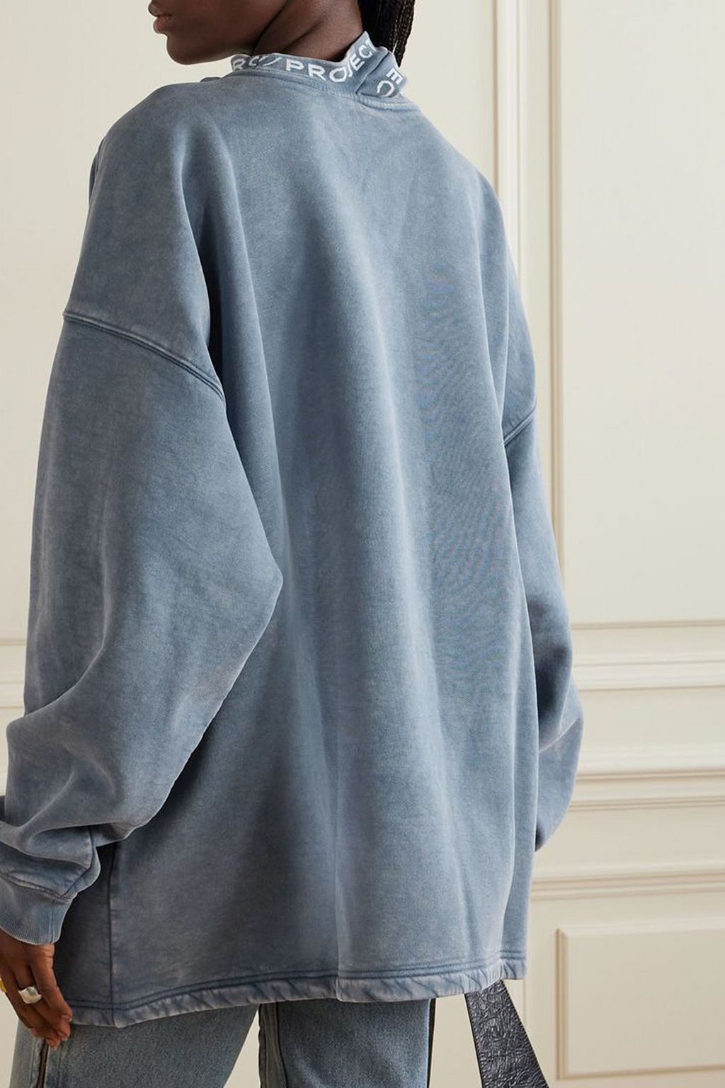 Y/PROJECT Triple Collar cotton-jersey sweatshirt