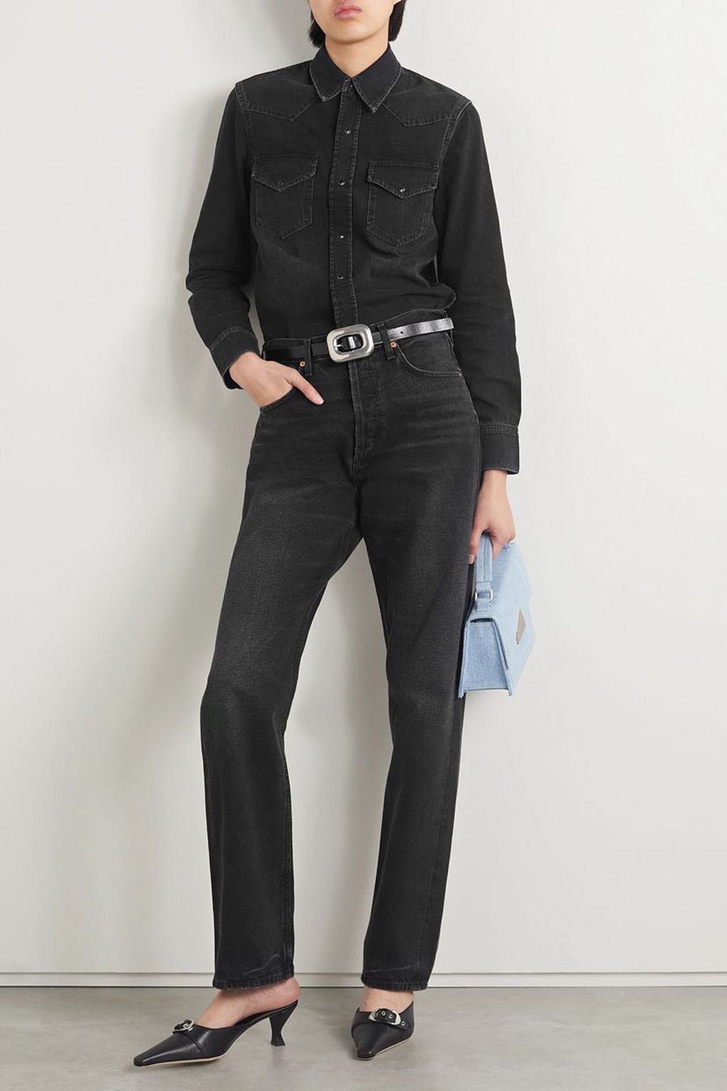 ACNE STUDIOS قميص من الدنيم
