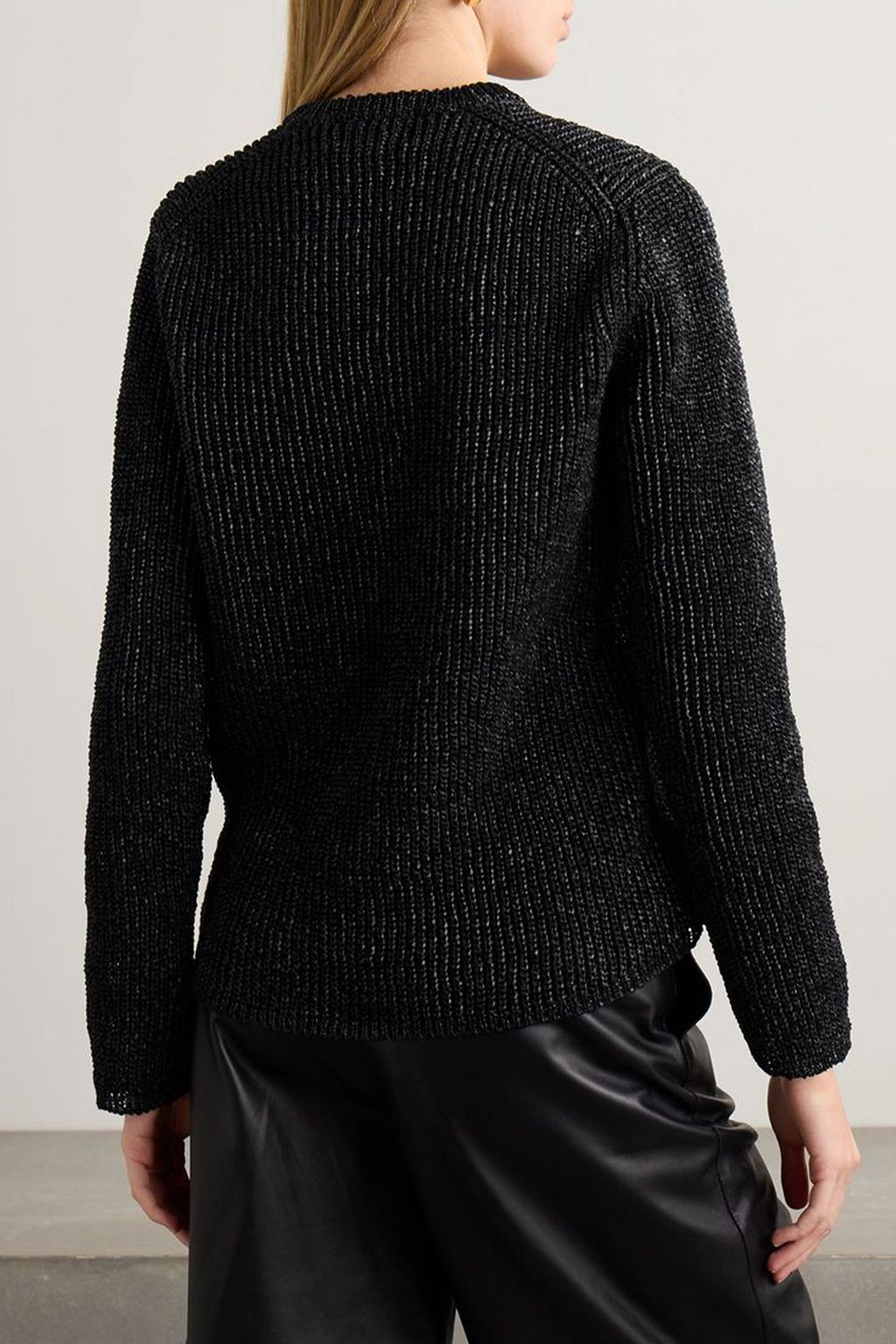 COMME DES GARÇONS Coated knitted sweater