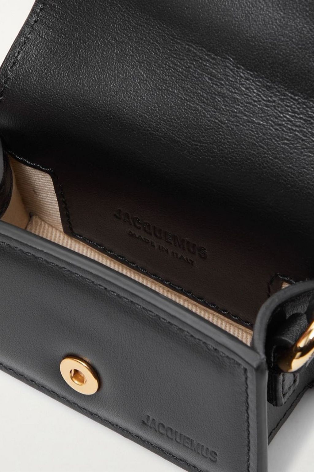 JACQUEMUS Le Porte Bambino leather airpods case