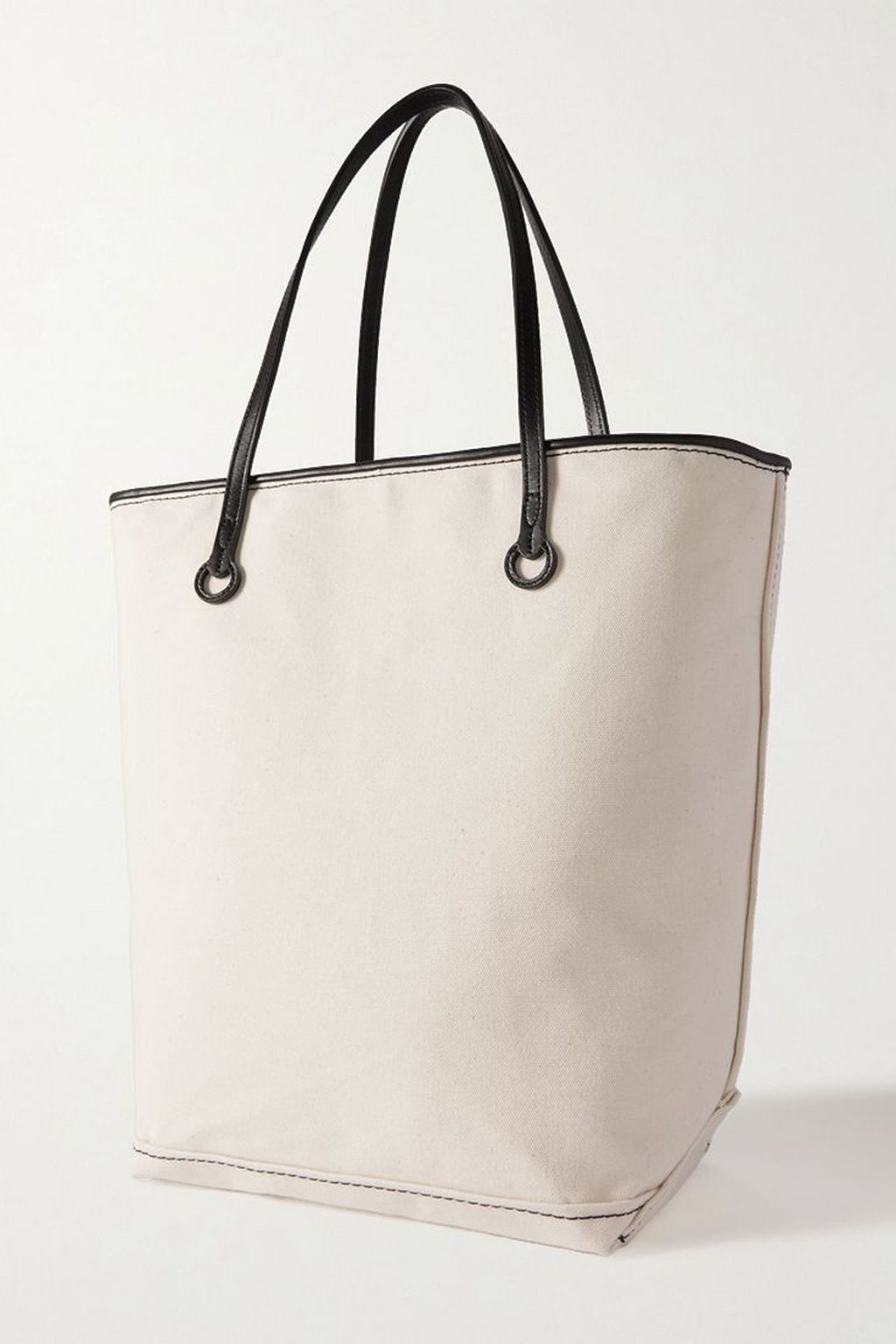 JW ANDERSON Anchor leather-trimmed cotton-canvas tote