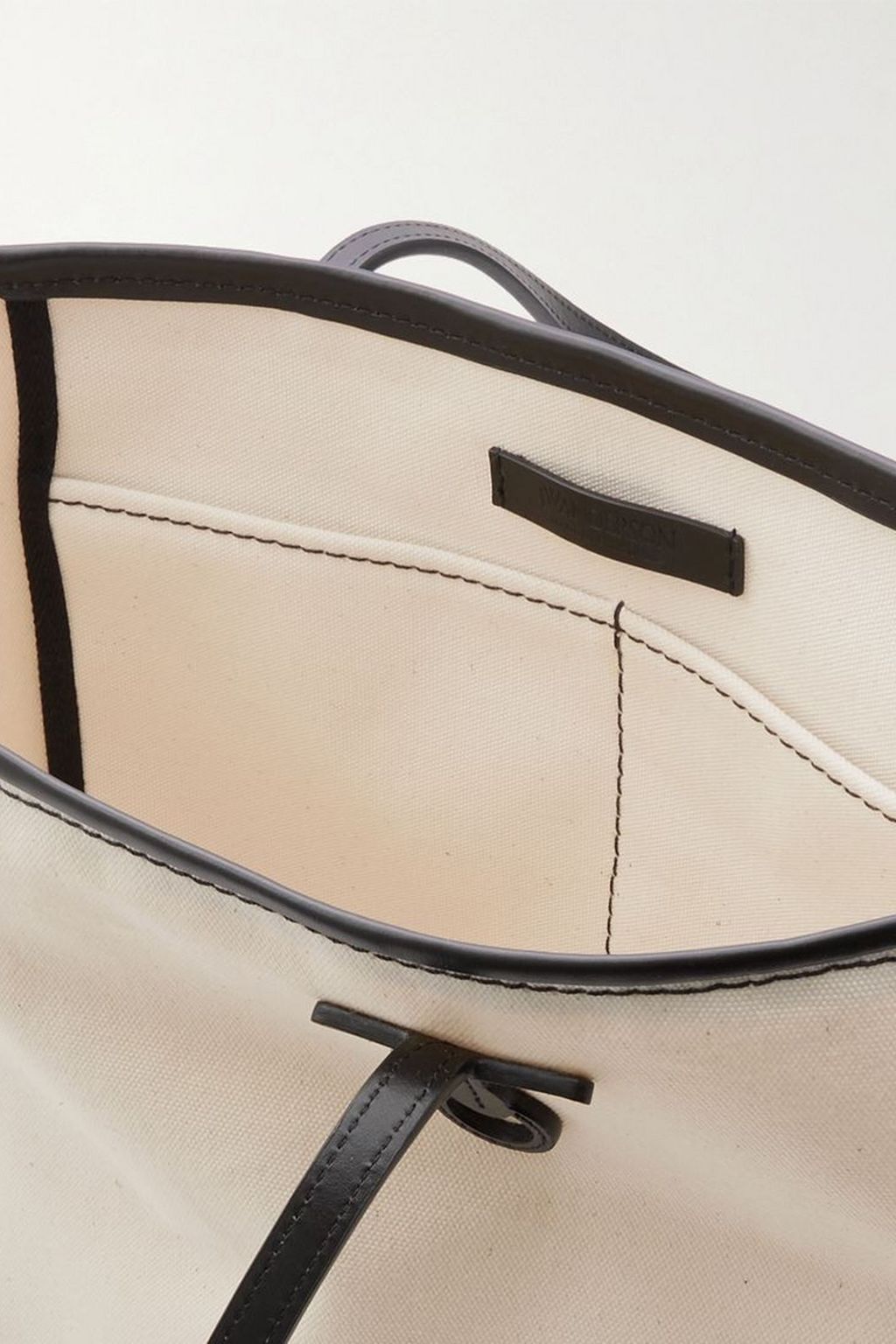 JW ANDERSON Anchor leather-trimmed cotton-canvas tote