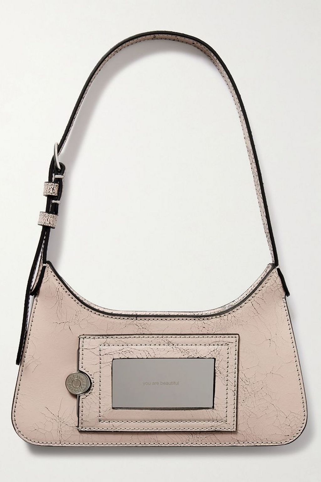 ACNE STUDIOS Micro cracked-leather shoulder bag