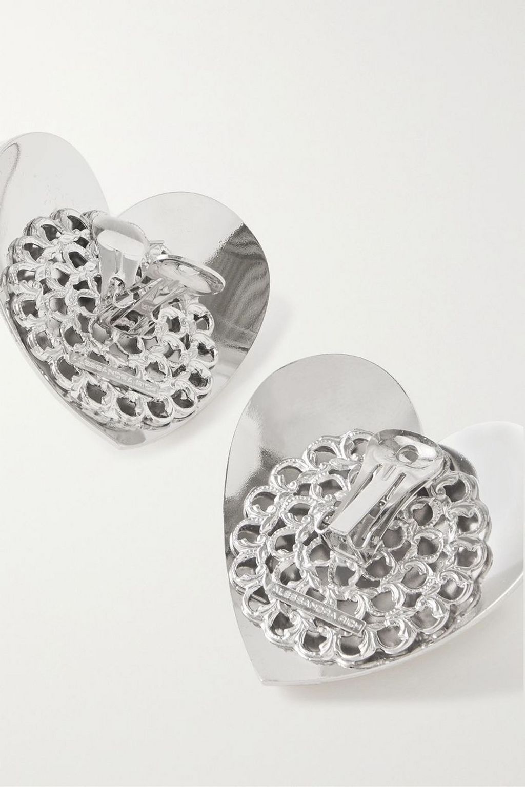 ALESSANDRA RICH Silver-tone crystal clip earrings