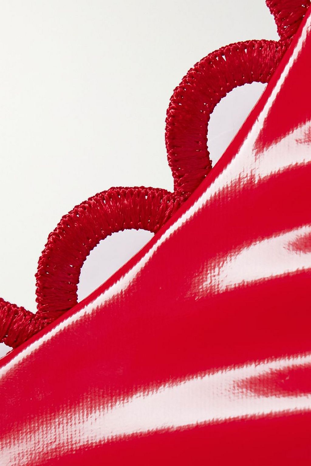 AGENT PROVOCATEUR Zarya bow-detailed vinyl and mesh balconette bra