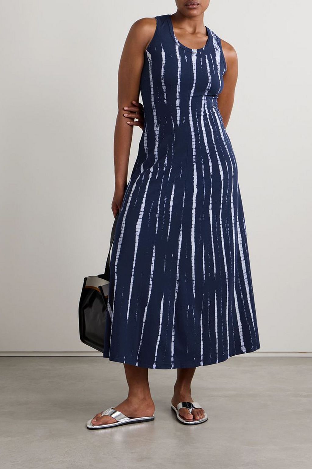 PROENZA SCHOULER PSWL コットン混ジャージー マキシワンピース タイダイ