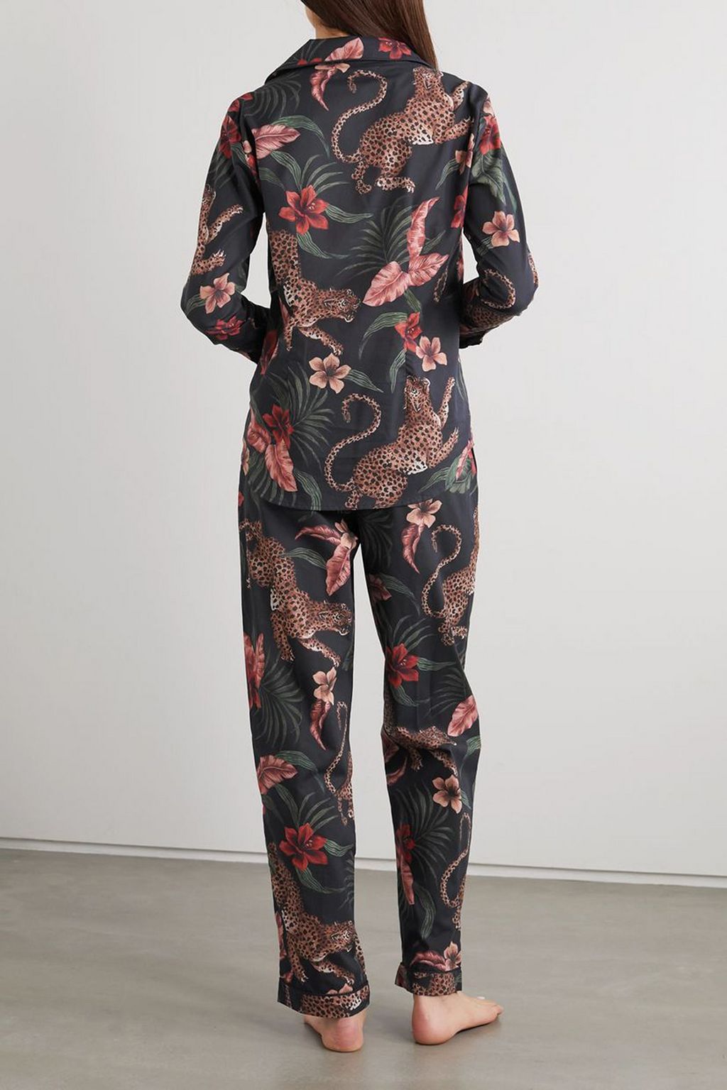 DESMOND & DEMPSEY Printed cotton pajama set