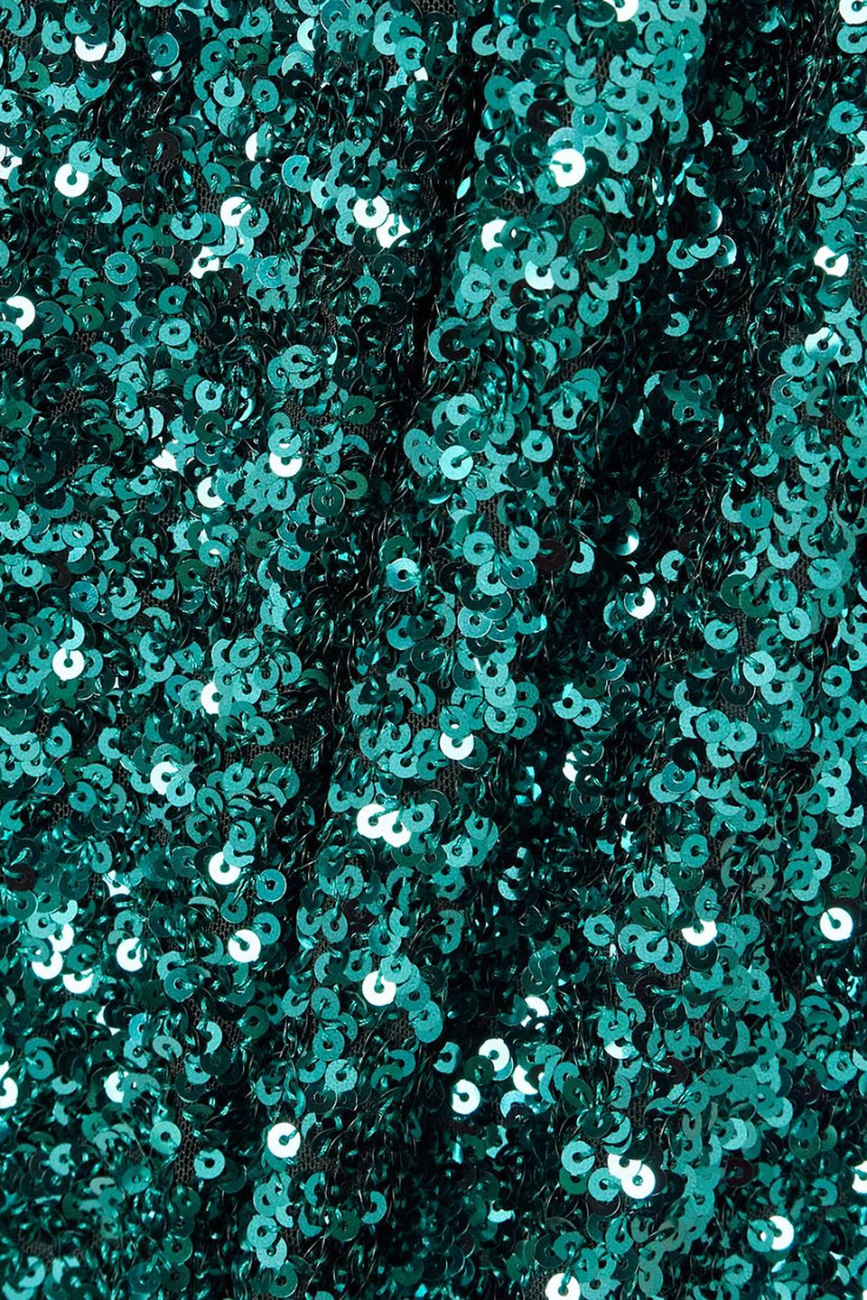 Rotate Birger Christensen Darsie Sequined Stretch Recycled-chiffon Mini Dress In Emerald