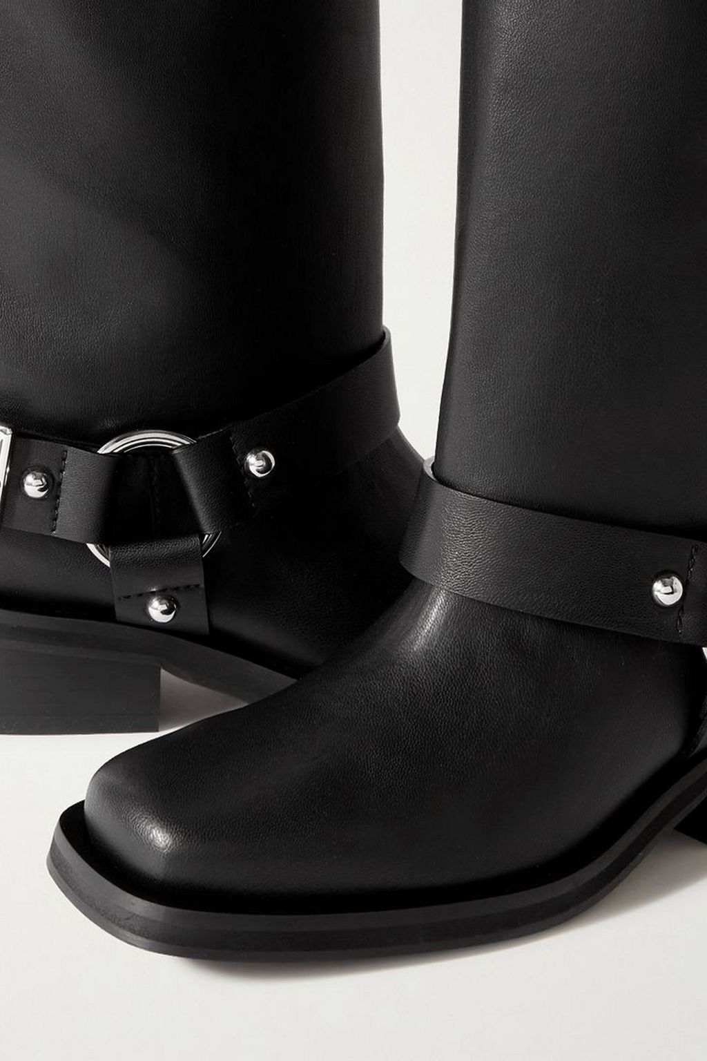GANNI Buckled leather boots