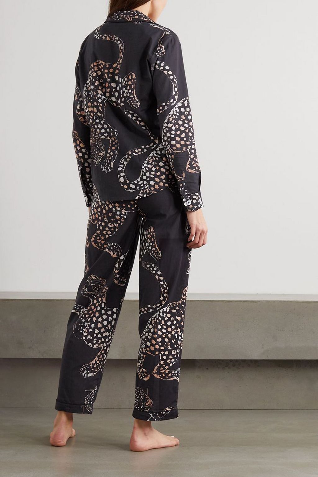 DESMOND & DEMPSEY Jag printed cotton pajama set