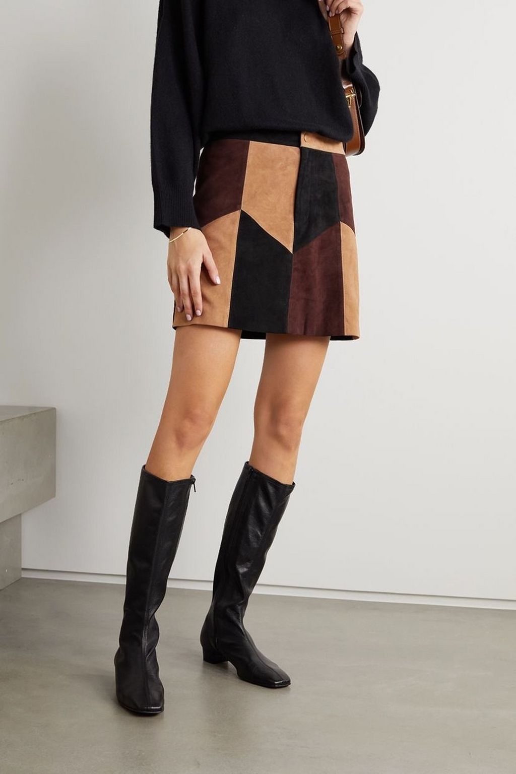 BY FAR Edie leather knee boots