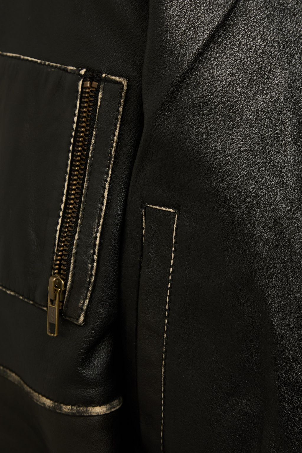 MUUBAA Zinnia leather bomber jacket