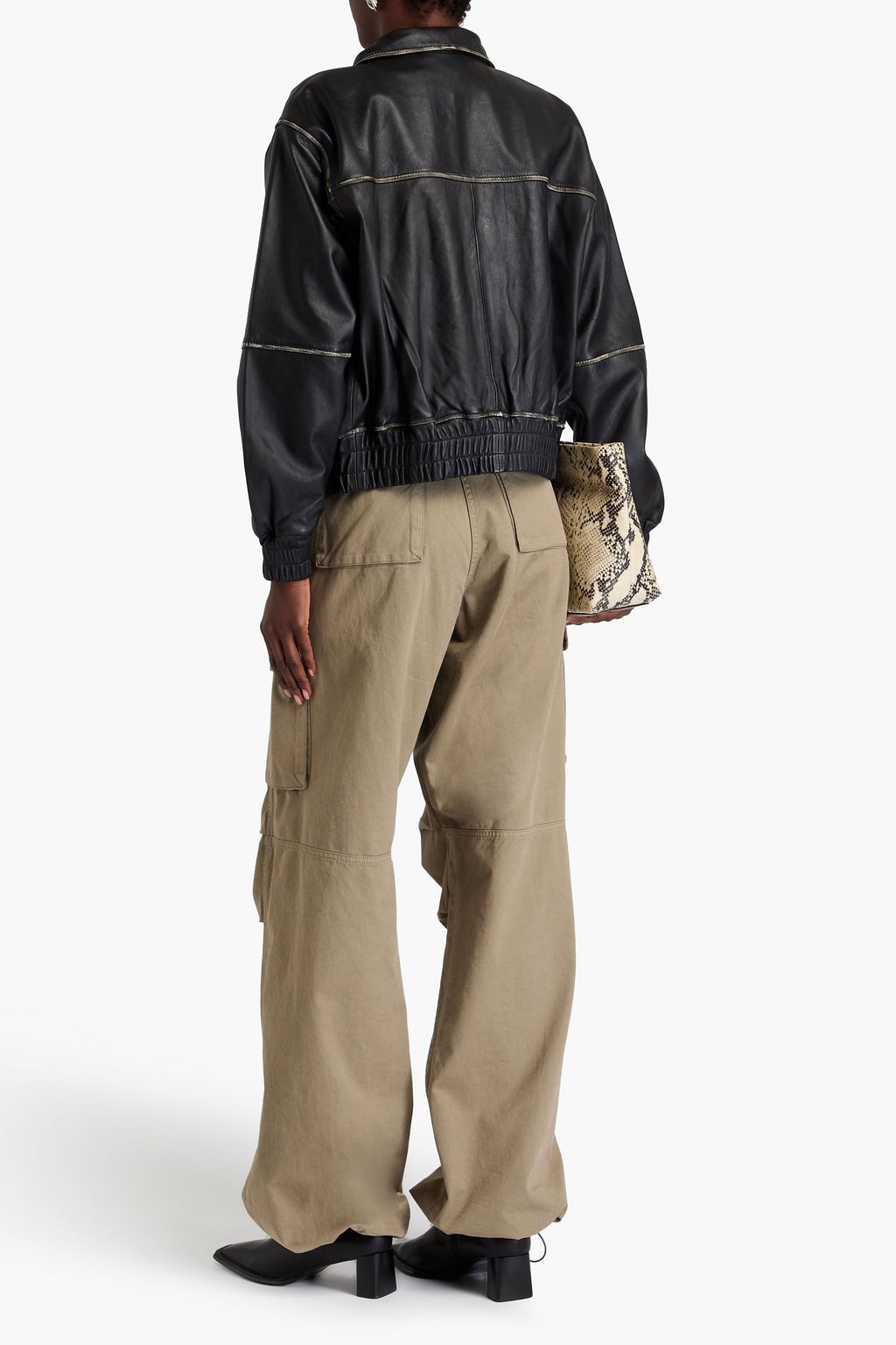 MUUBAA Zinnia leather bomber jacket