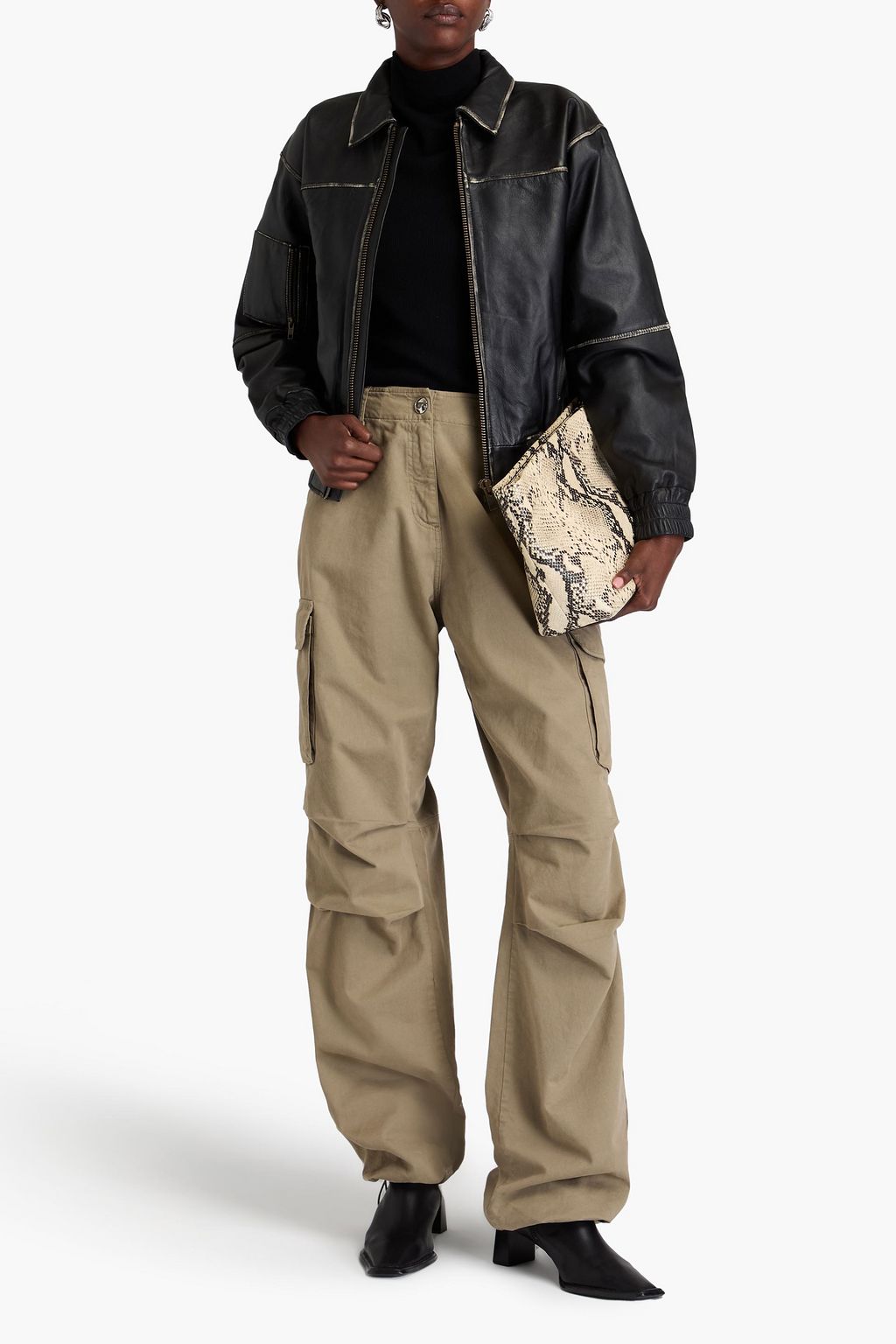 MUUBAA Zinnia leather bomber jacket