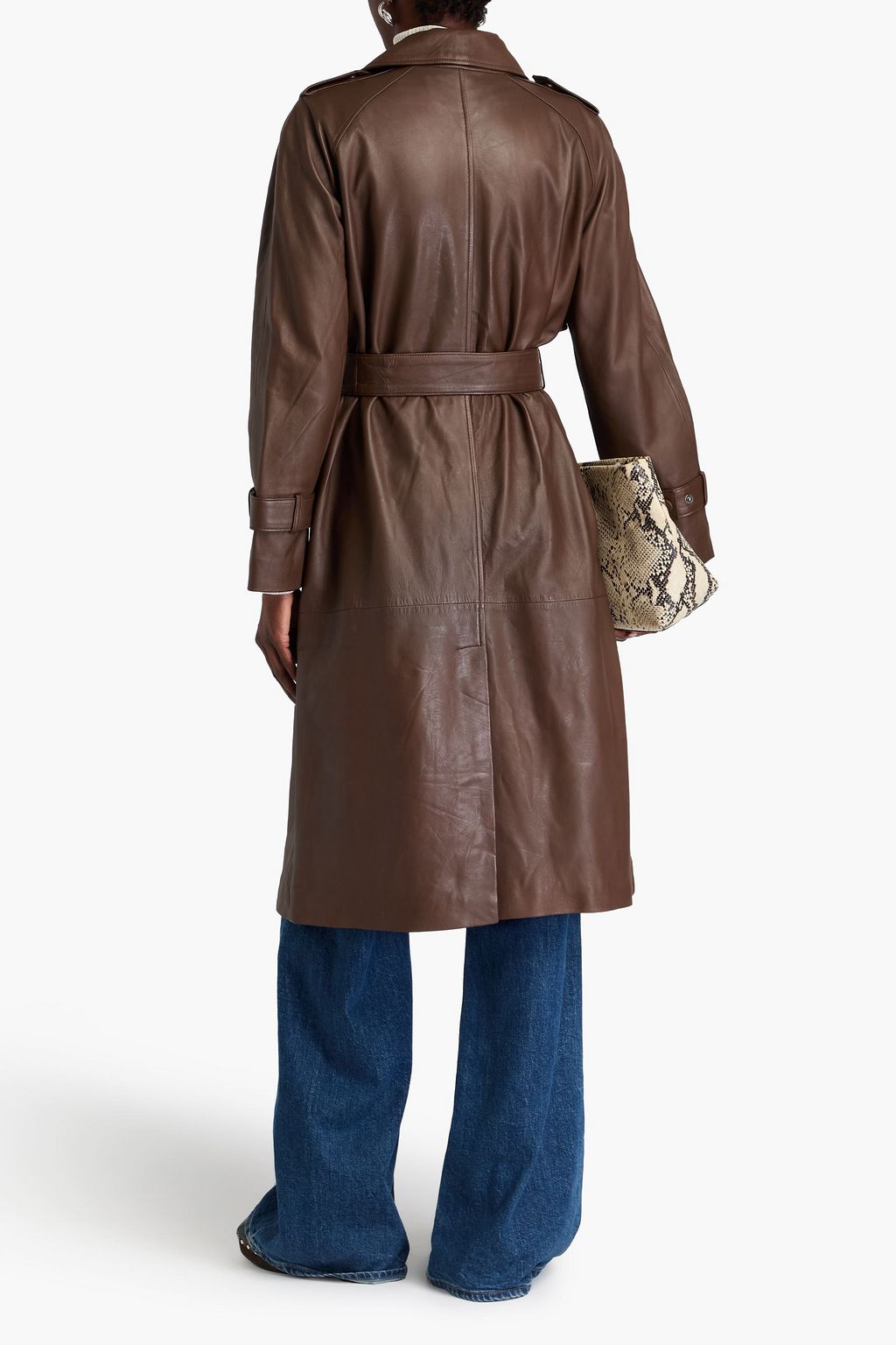 MUUBAA Hazel leather trench coat