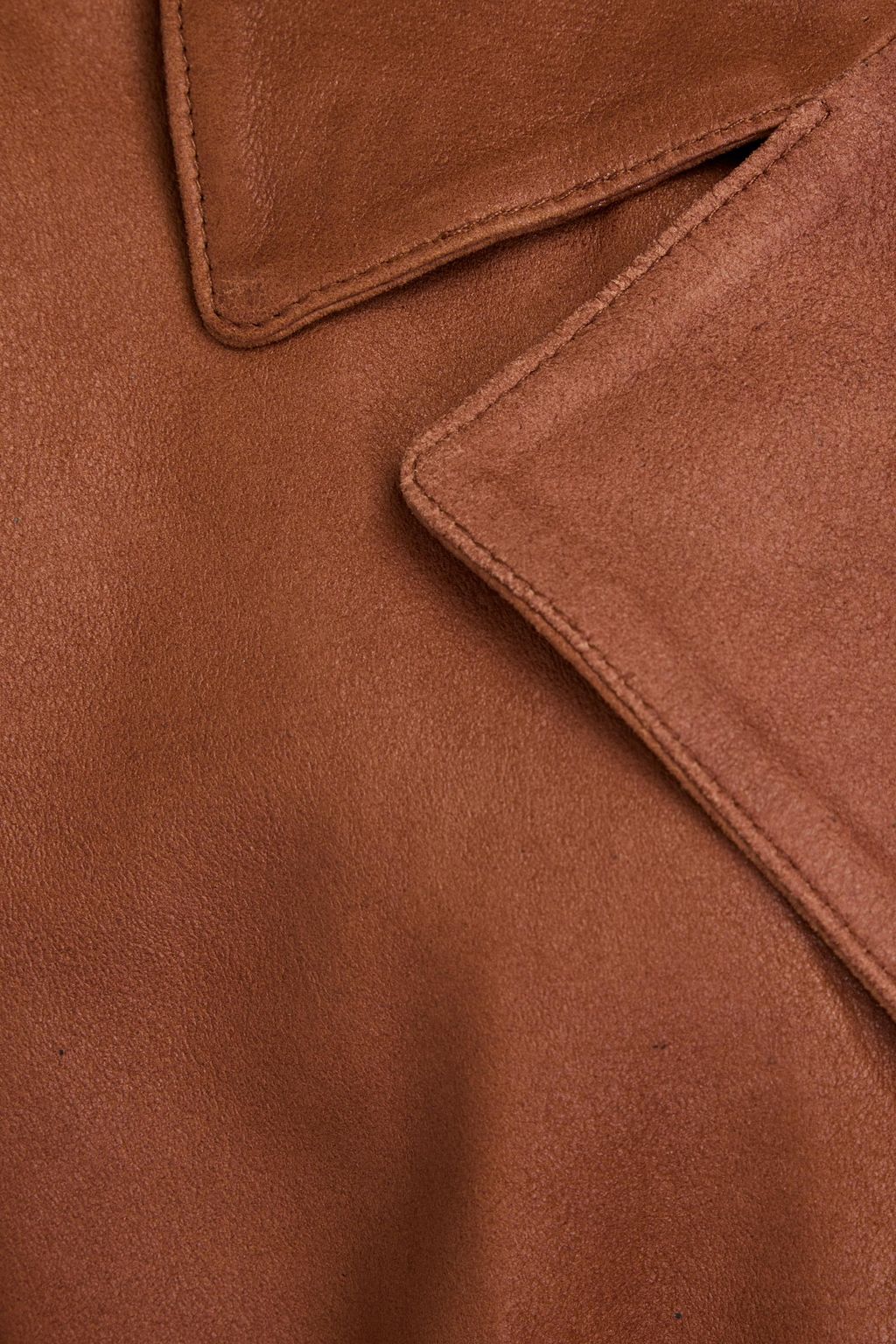 MUUBAA Belted brushed-leather jacket