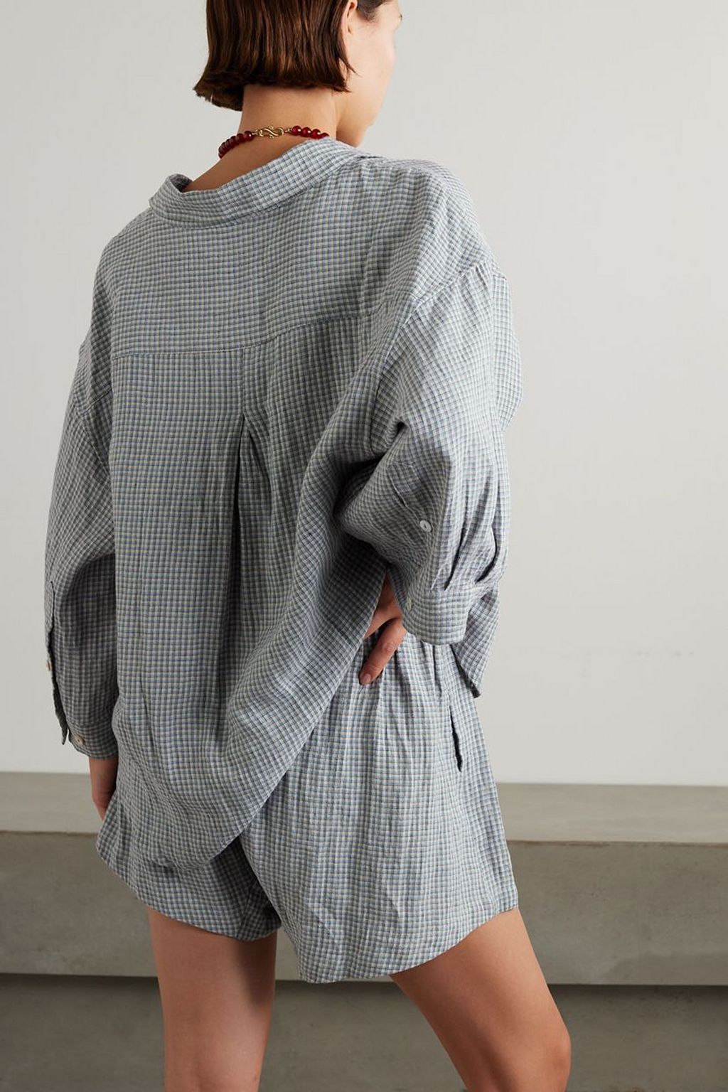 DEIJI STUDIOS The 03 floral-print linen pajama set