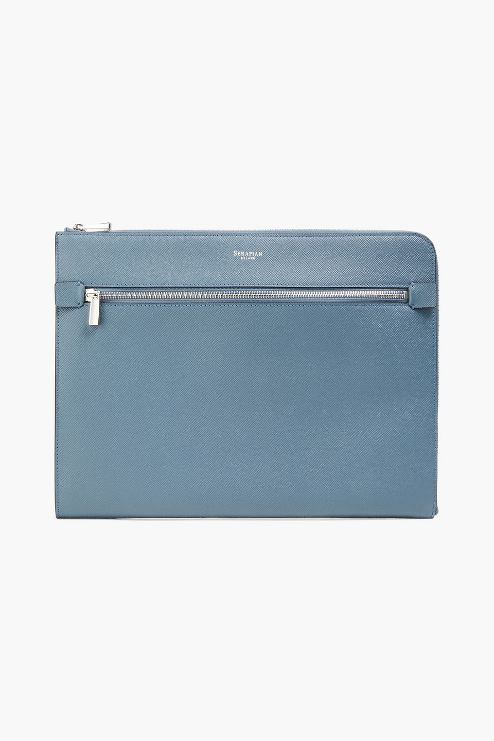 Serapian - Textured-leather pouch - Blue - OneSize