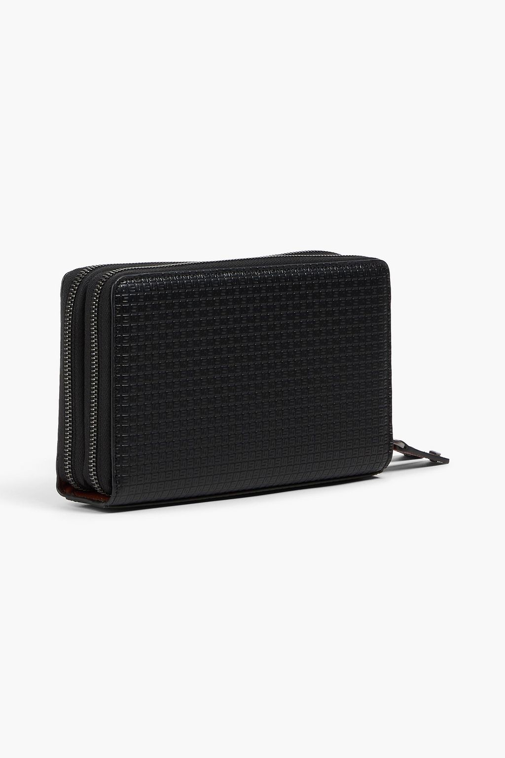 SERAPIAN Embossed coated-canvas travel wallet
