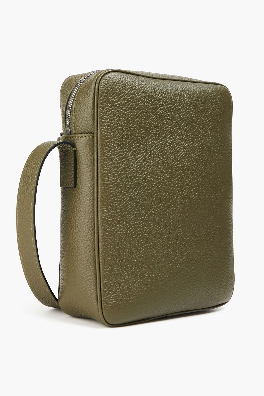 SERAPIAN North South pebbled-leather messenger bag