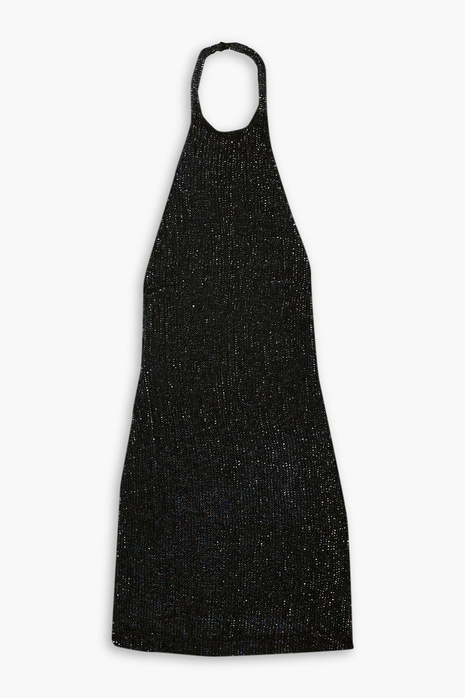 RETROFÉTE ALEXIS SEQUINED CHIFFON HALTERNECK MINI DRESS