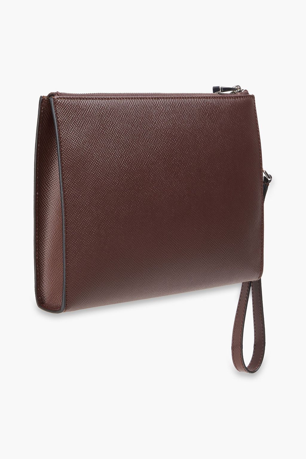 SERAPIAN Textured-leather pouch