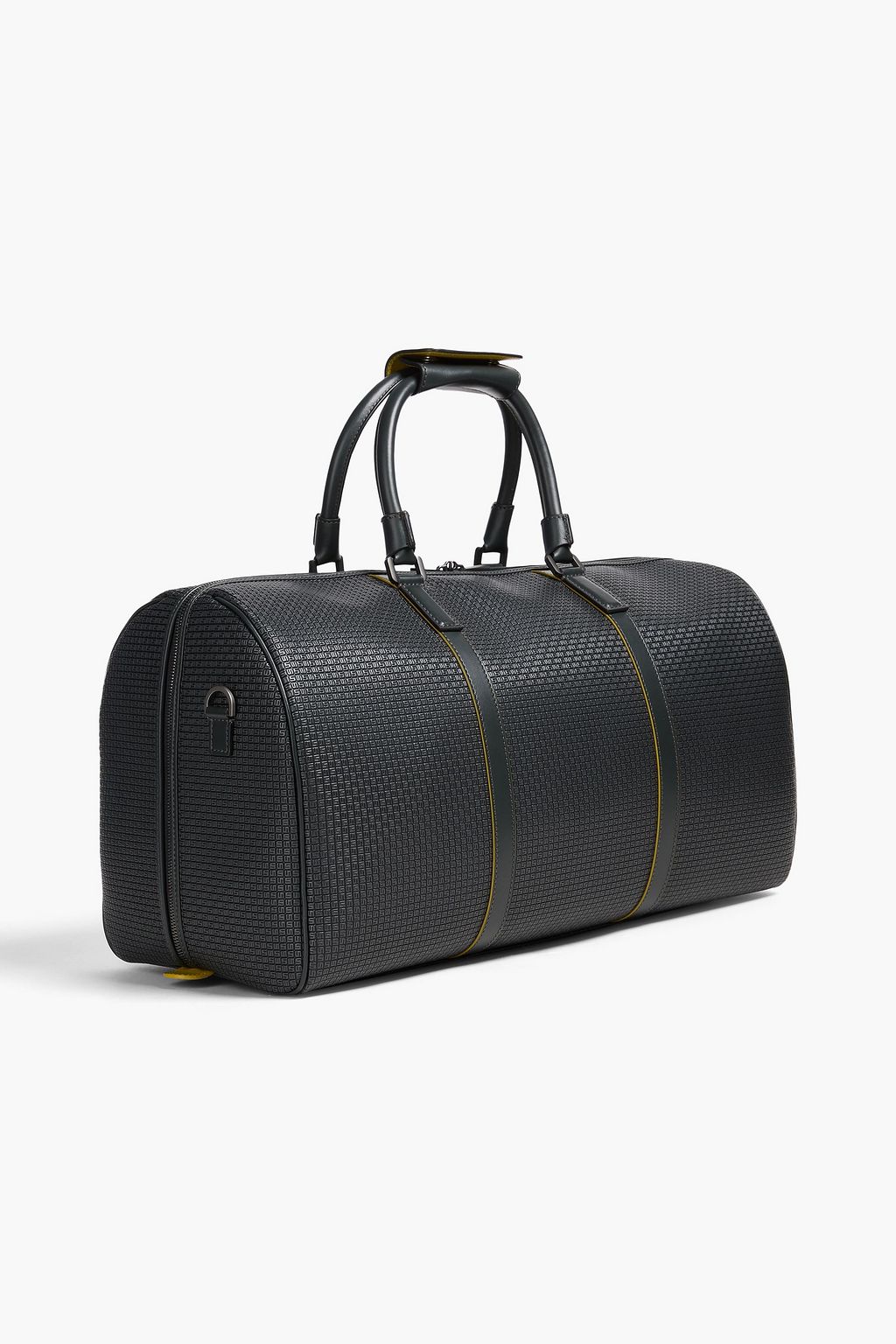 SERAPIAN Holdall embossed coated-canvas weekend bag