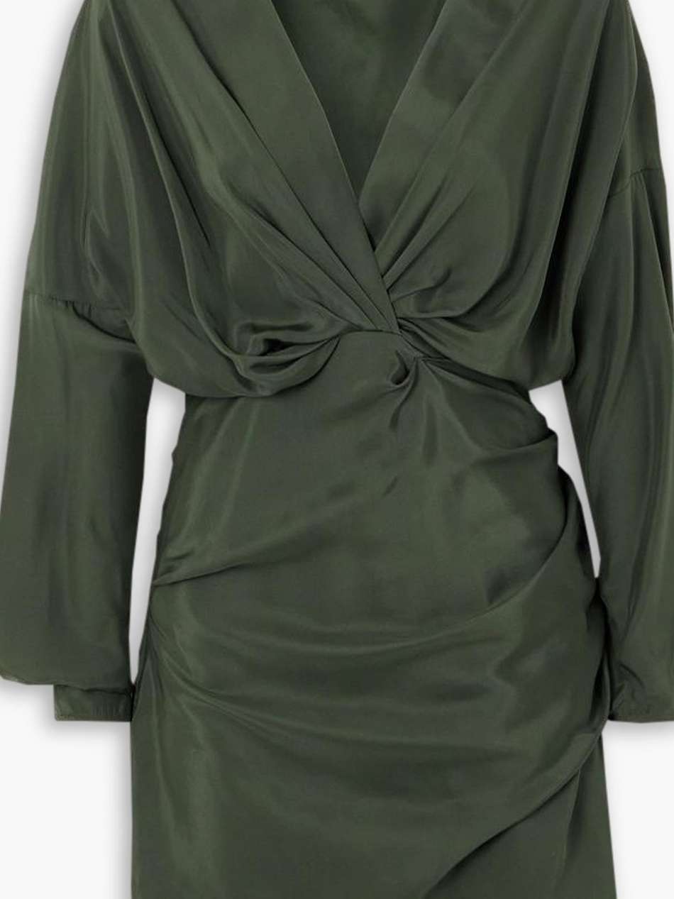 asuka silk-satin mini dress