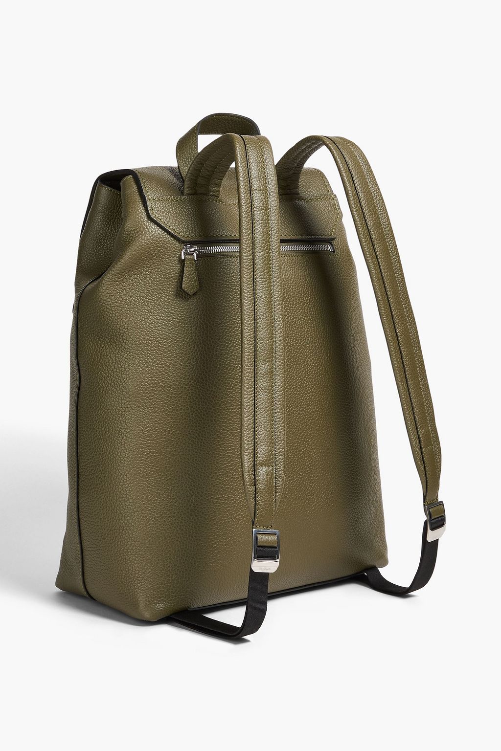 SERAPIAN Day pebbled-leather backpack