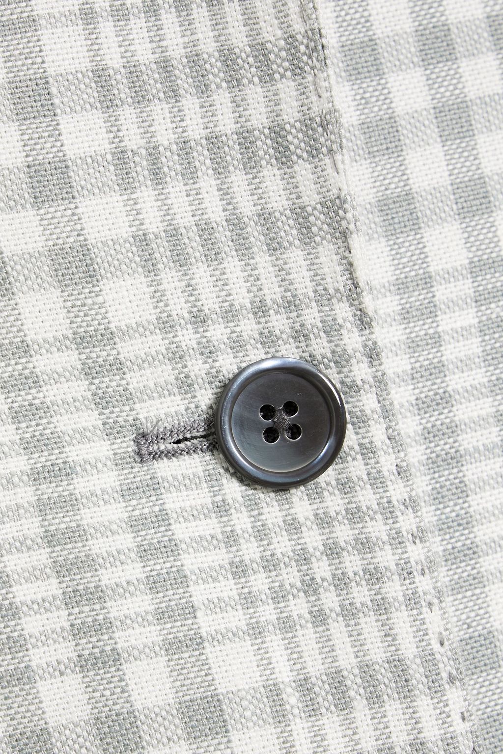 THOM BROWNE Checked linen blazer